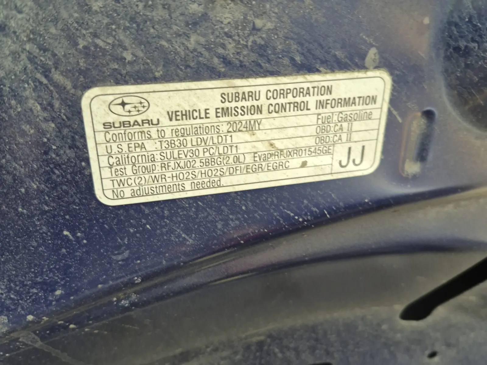 Emission Sticker Photo