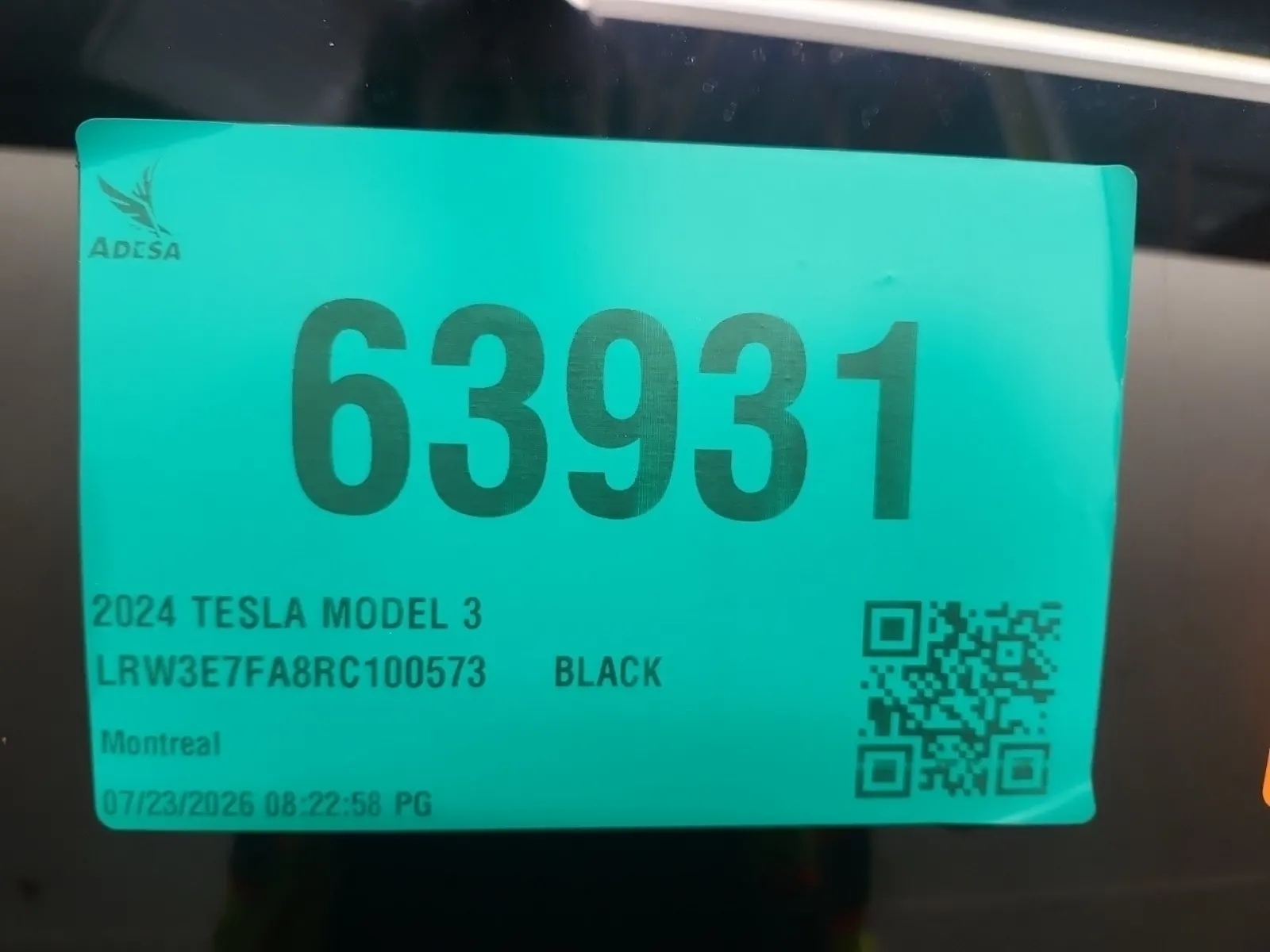 Inventory Label Photo