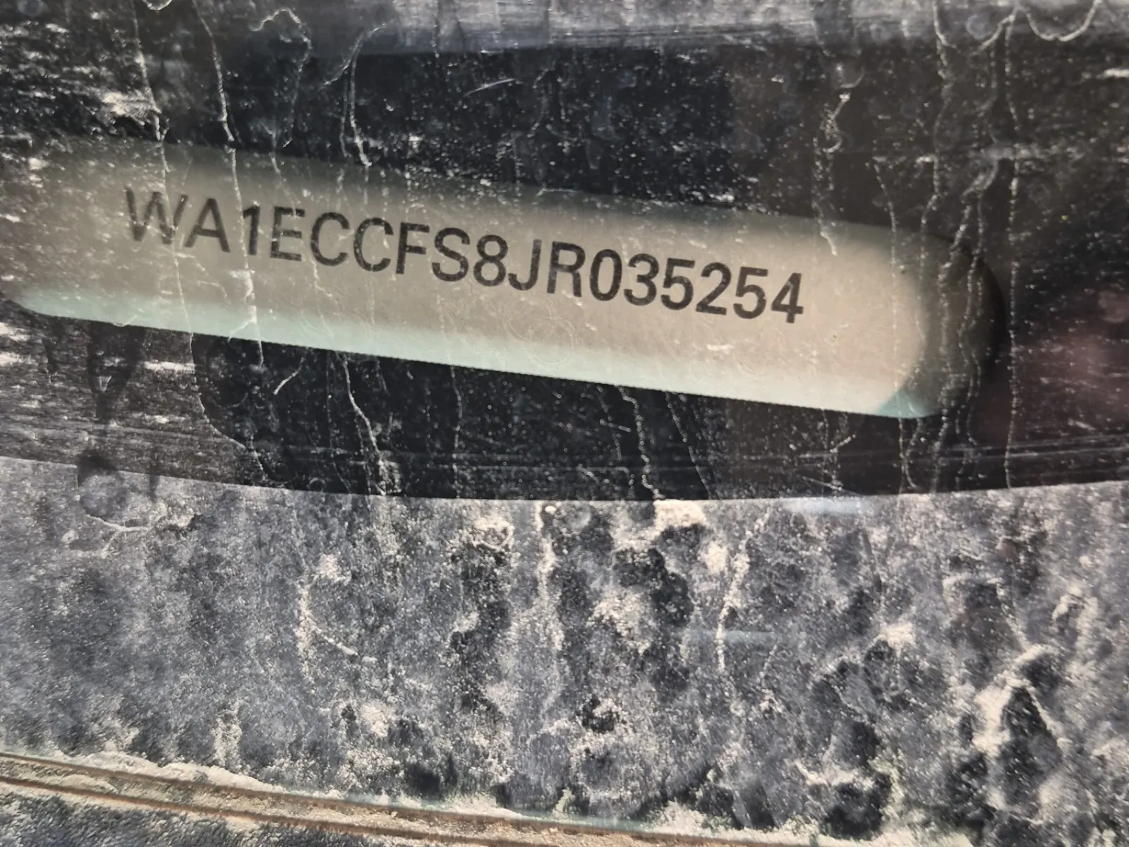 Dash VIN Plate Photo