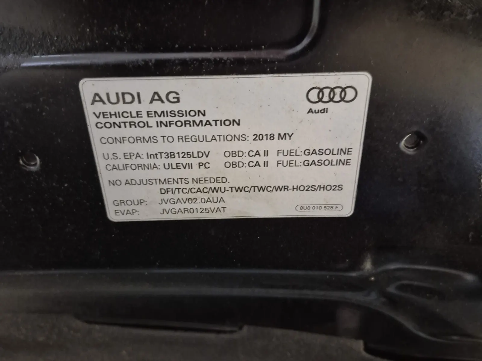 Emission Sticker Photo