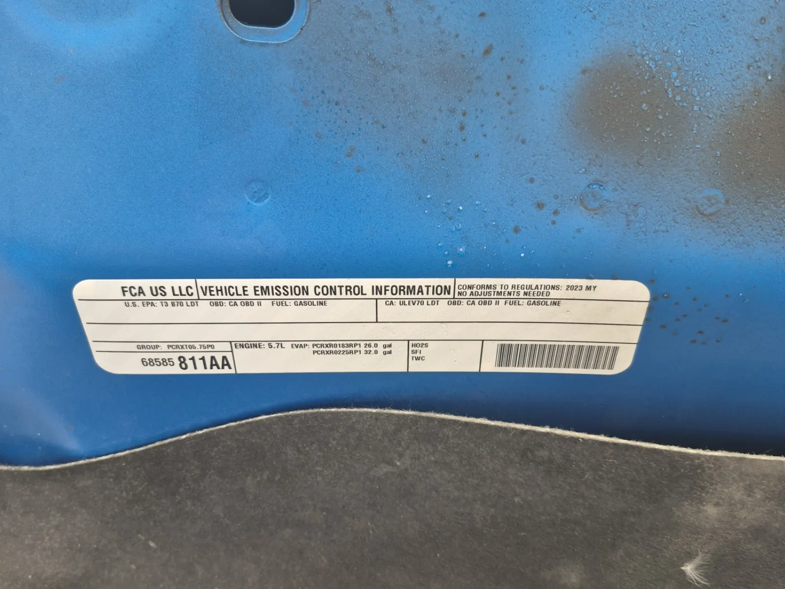 Emission Sticker Photo