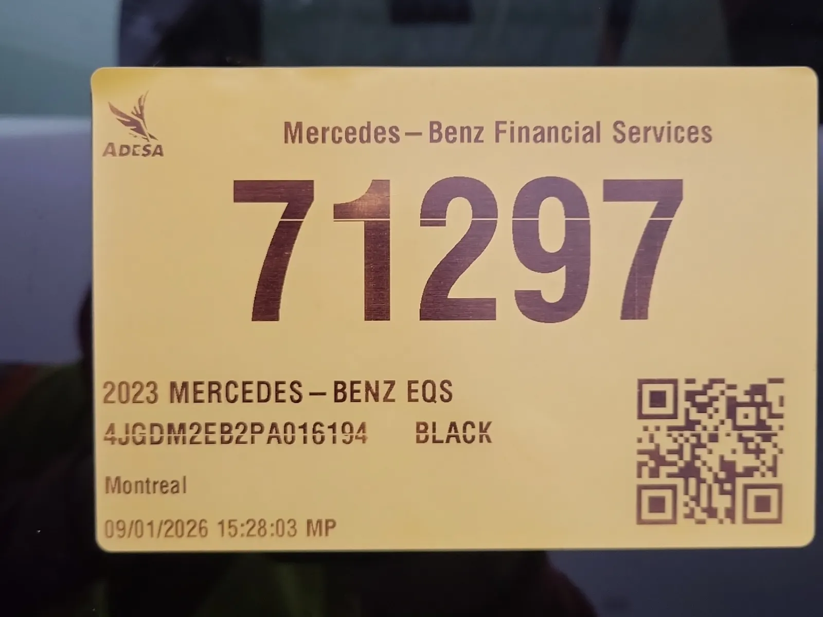 Inventory Label Photo