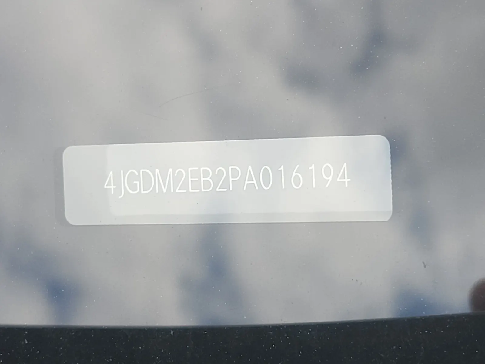 Dash VIN Plate Photo