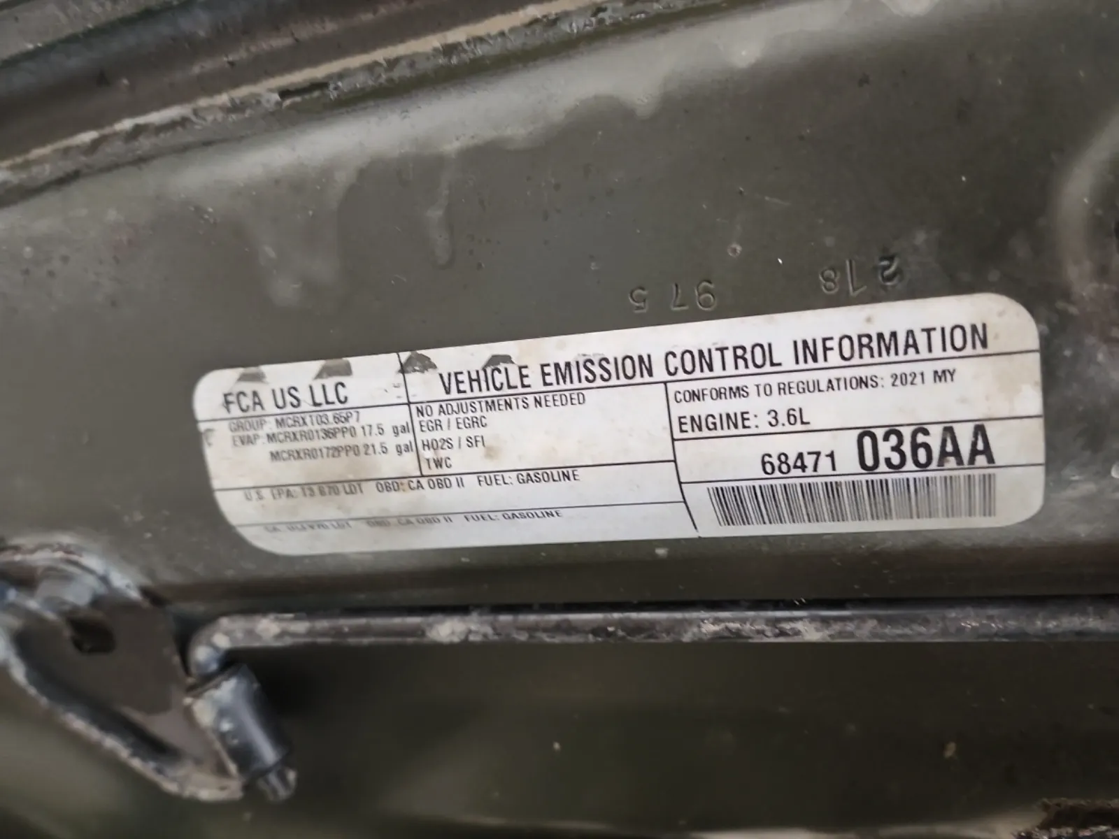 Emission Sticker Photo