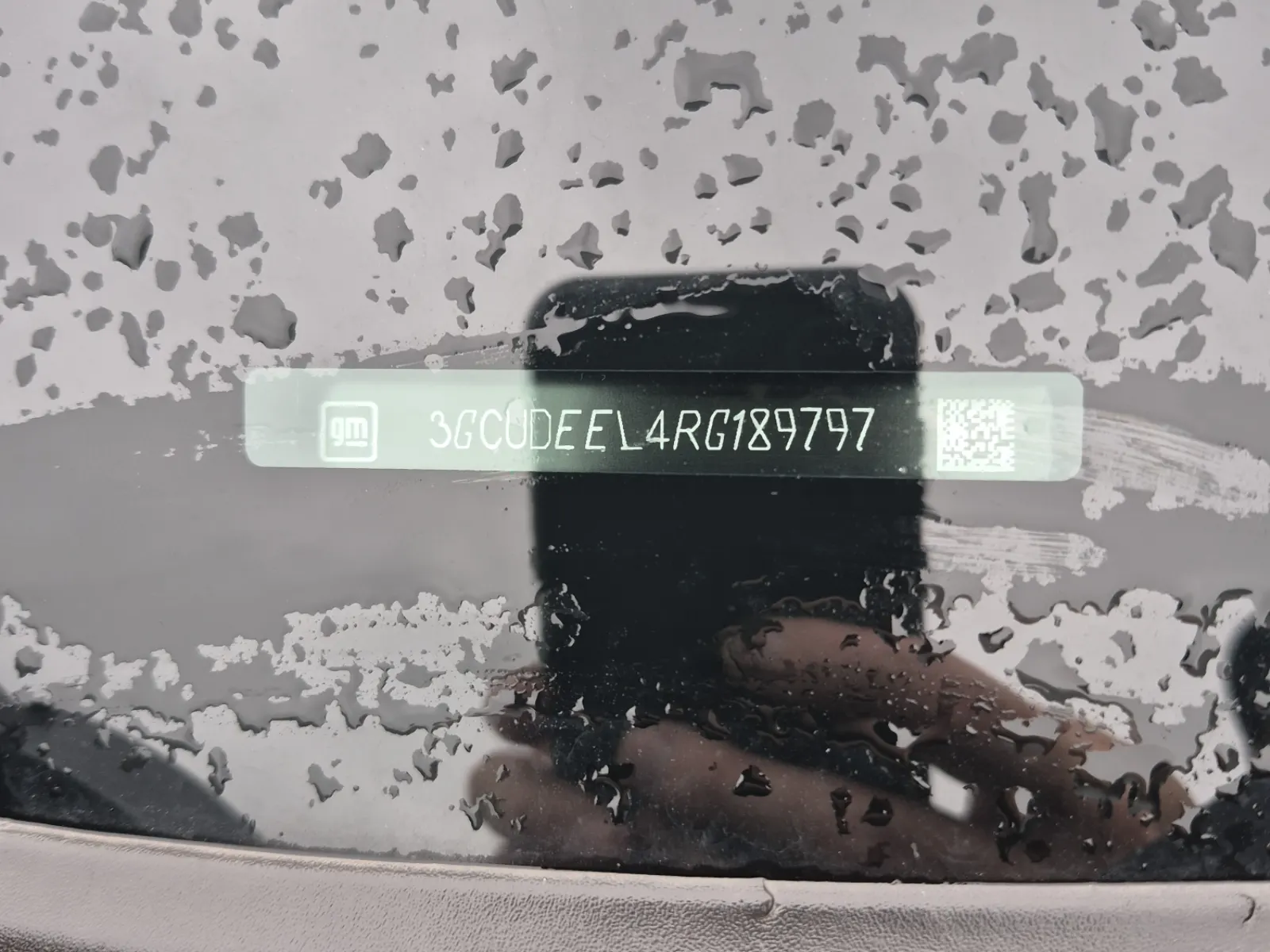 Dash VIN Plate Photo