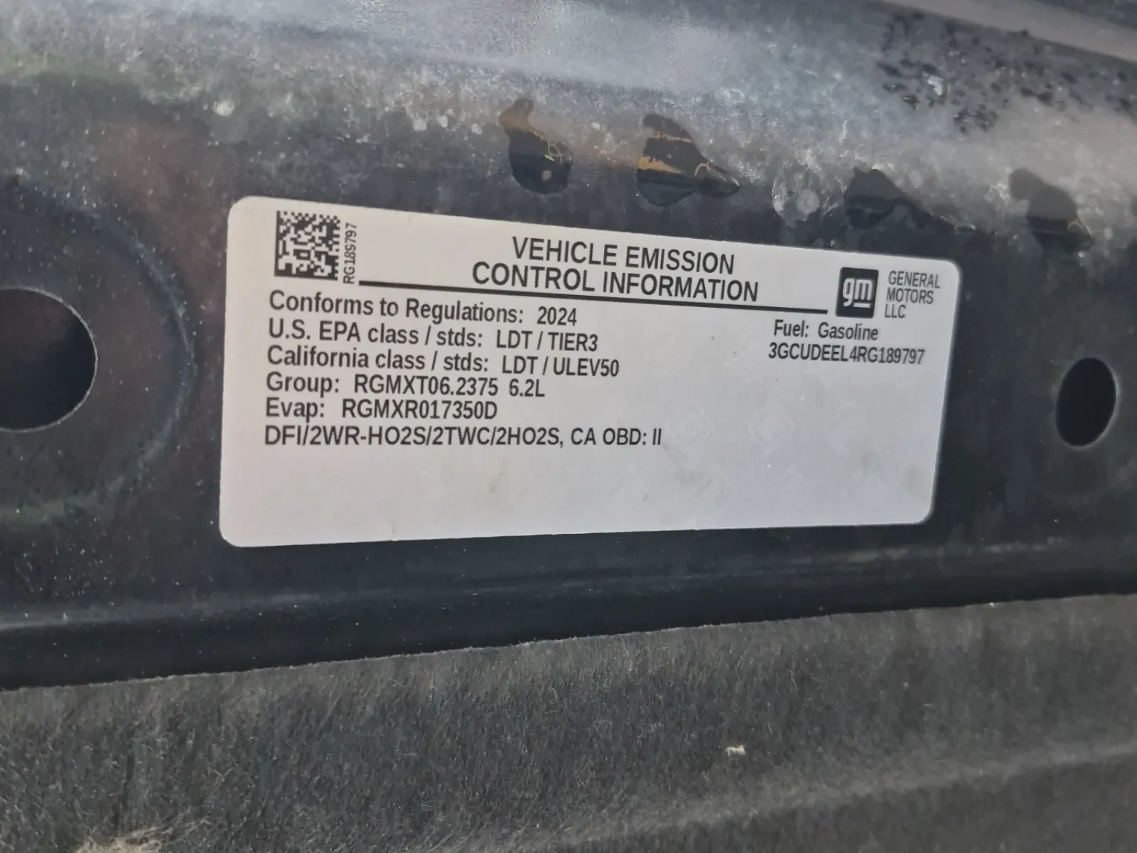 Emission Sticker Photo