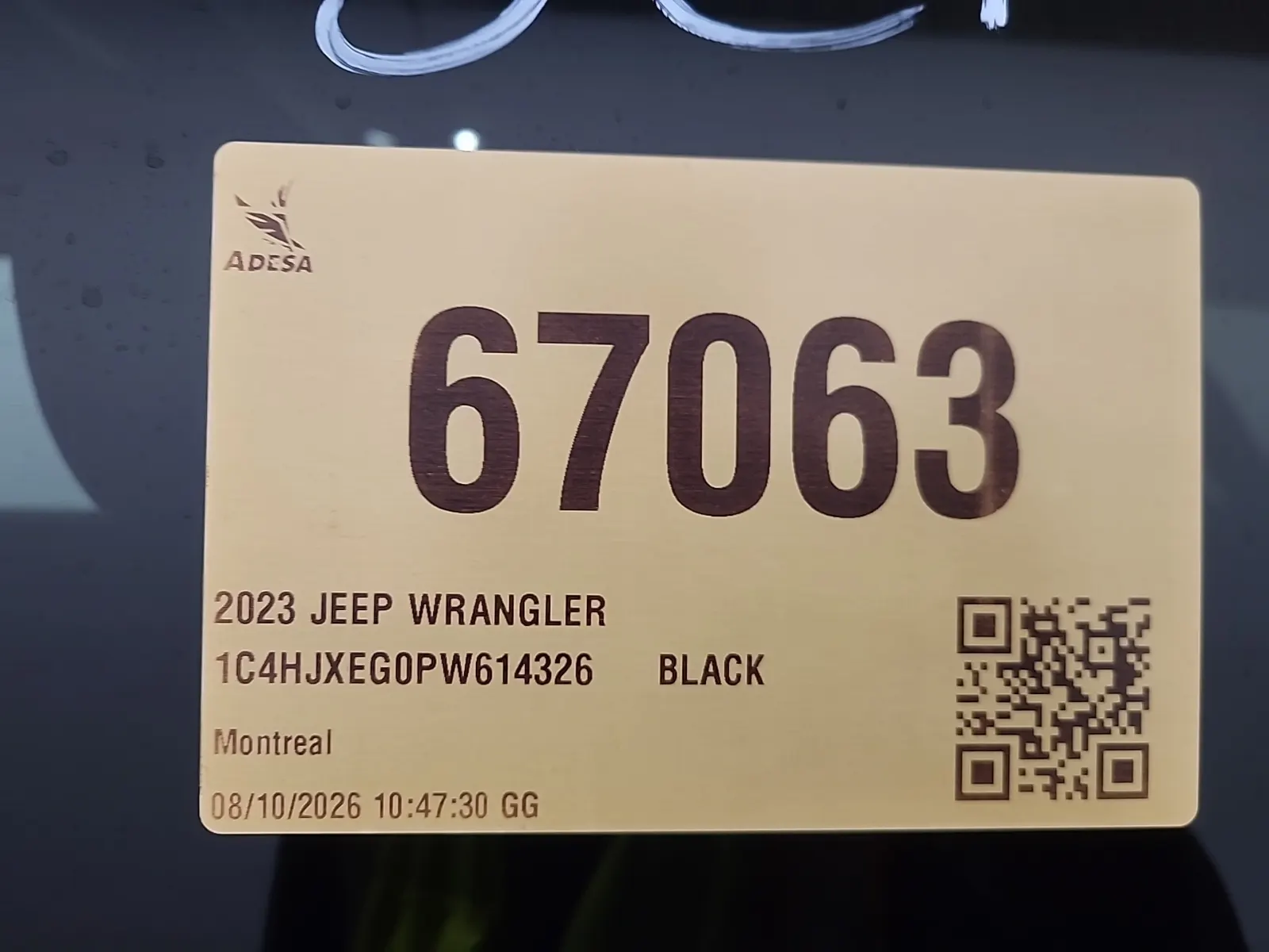 Inventory Label Photo