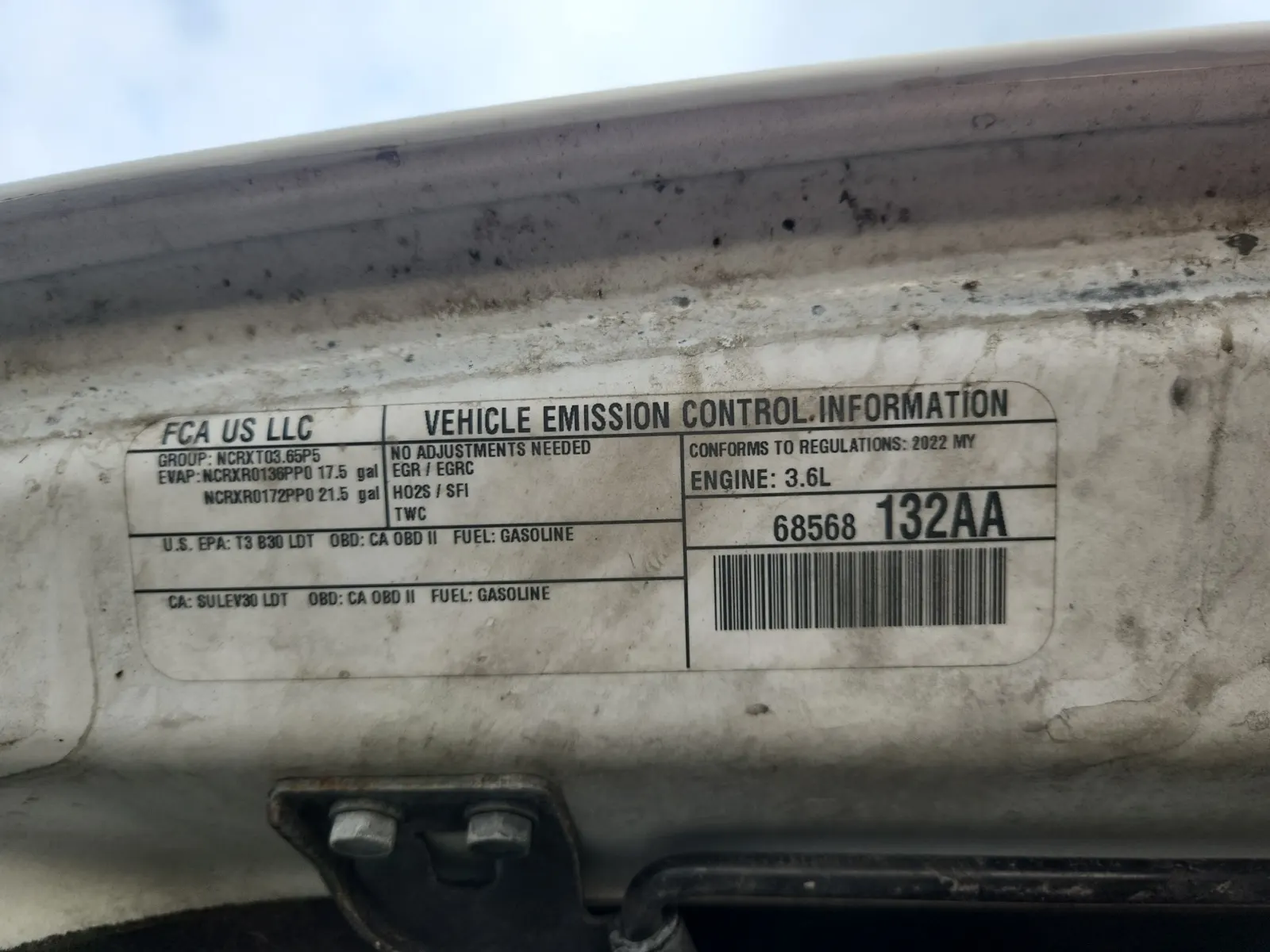 Emission Sticker Photo