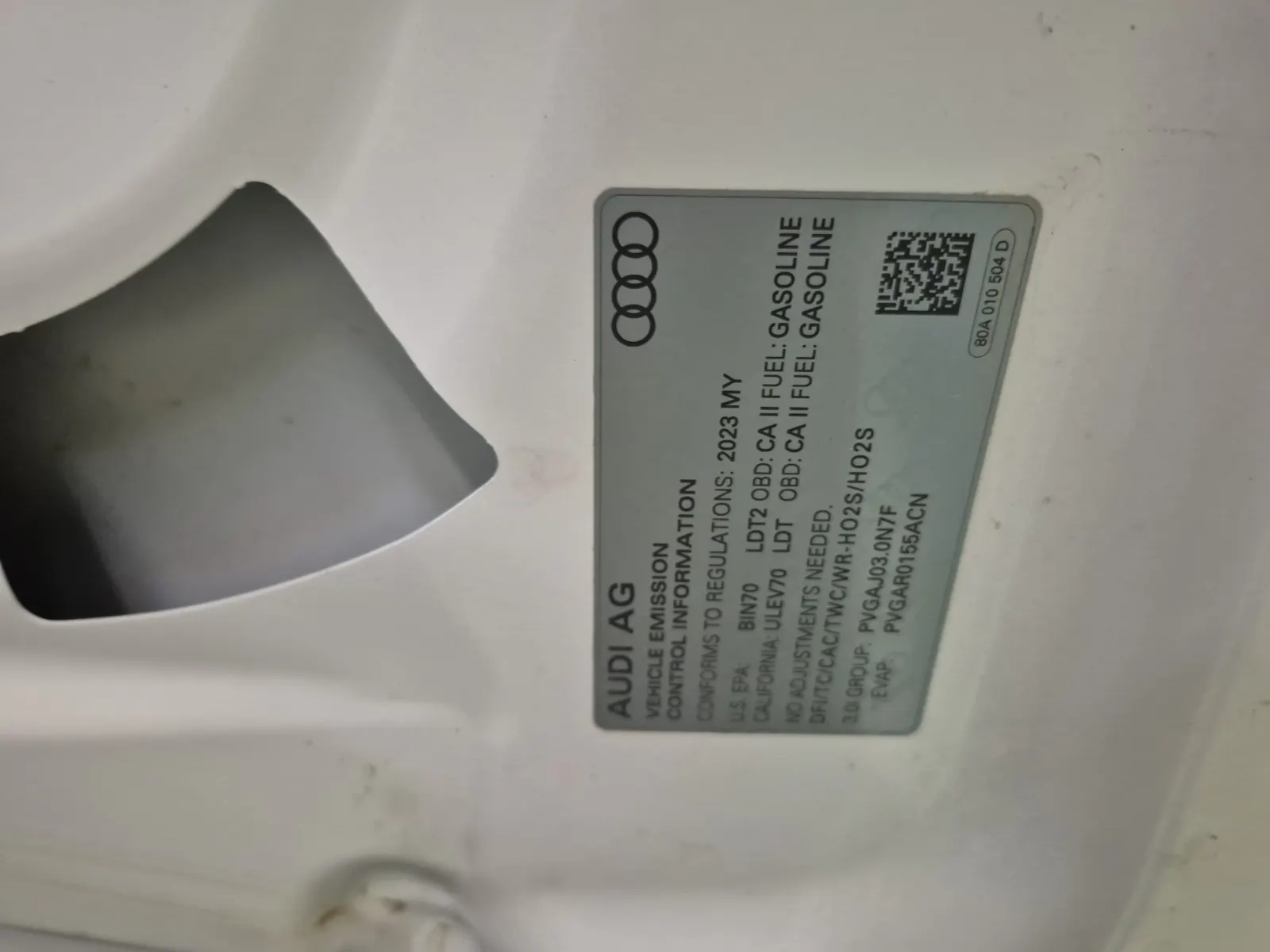 Emission Sticker Photo