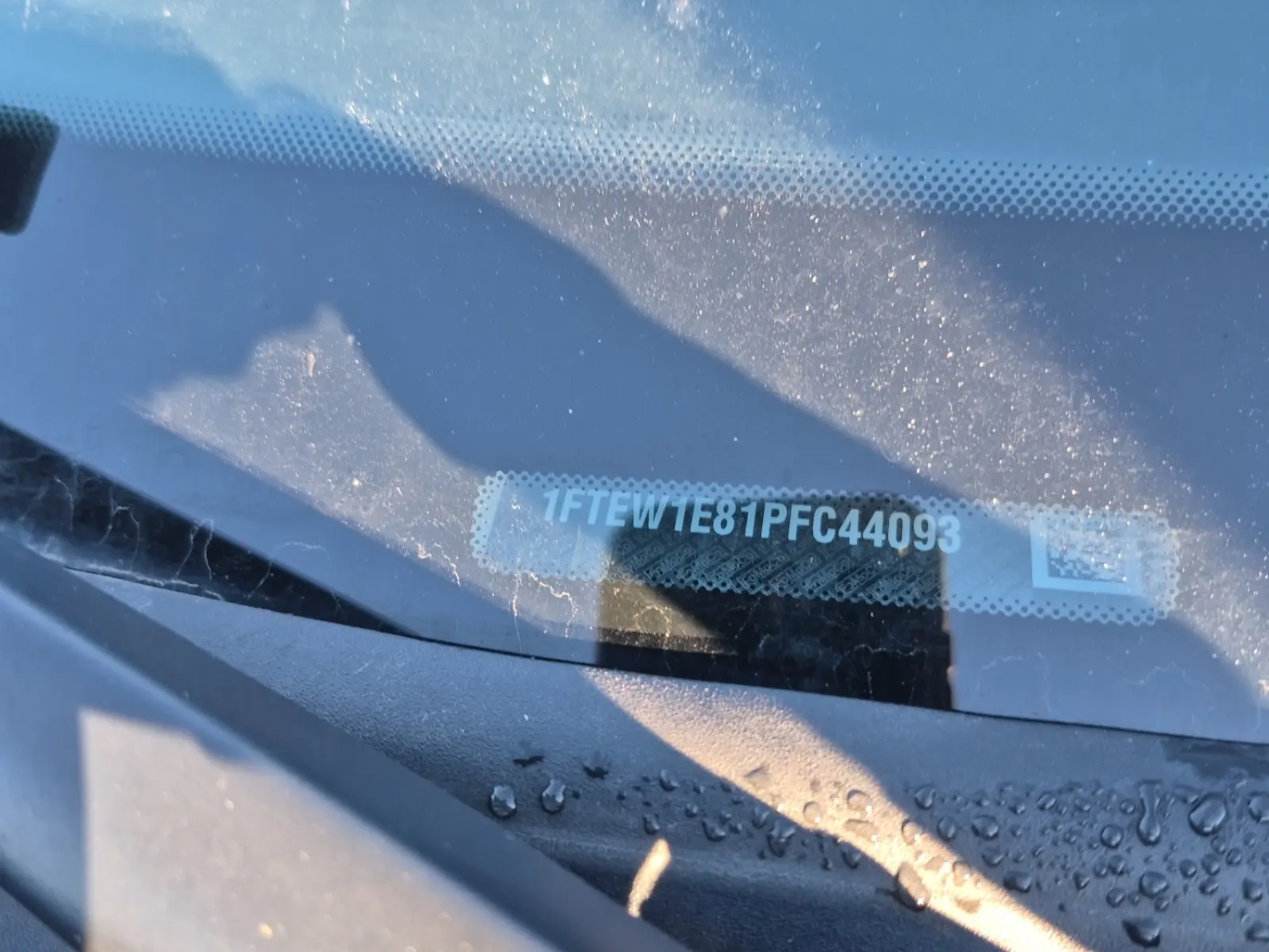 Dash VIN Plate Photo