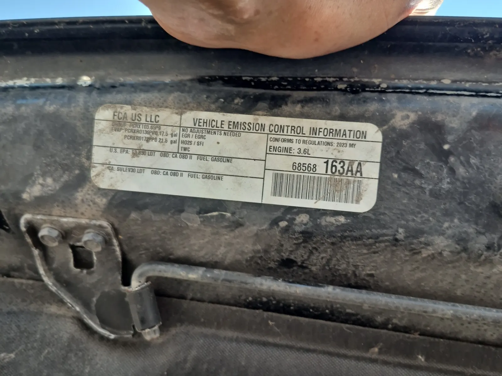 Emission Sticker Photo