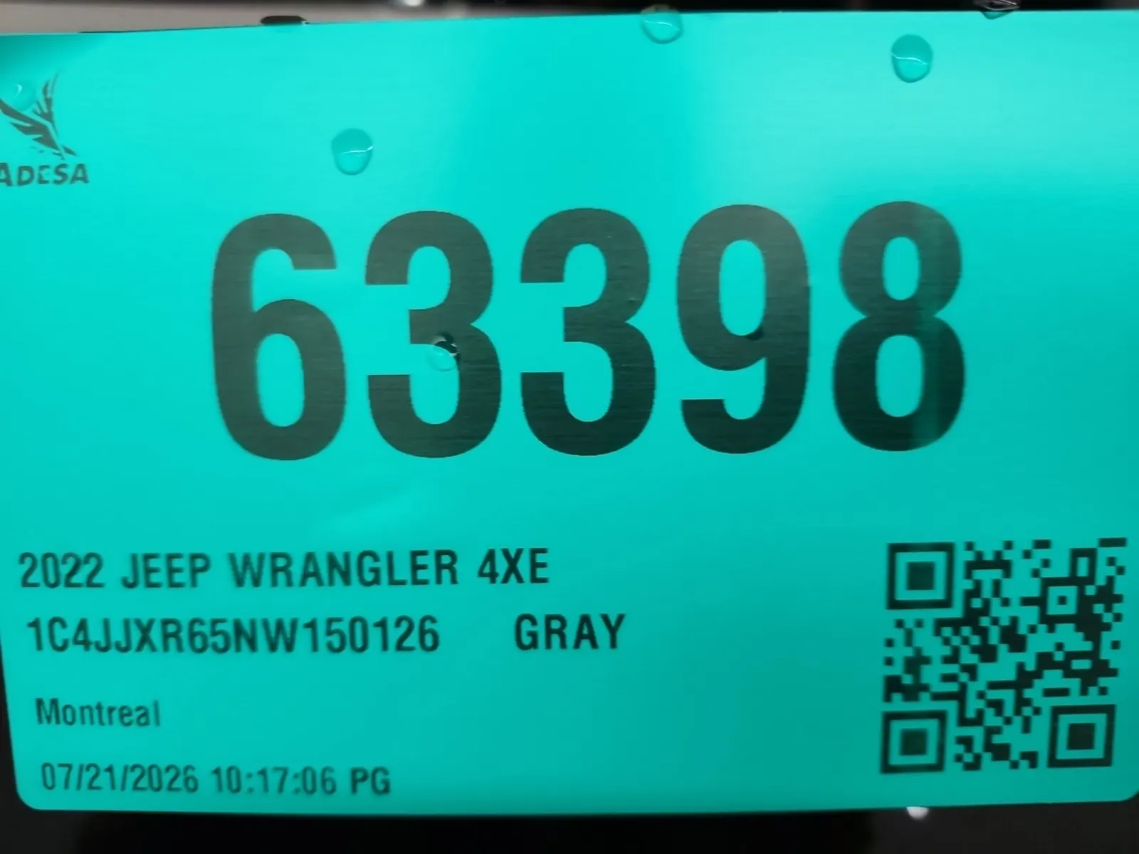 Inventory Label Photo