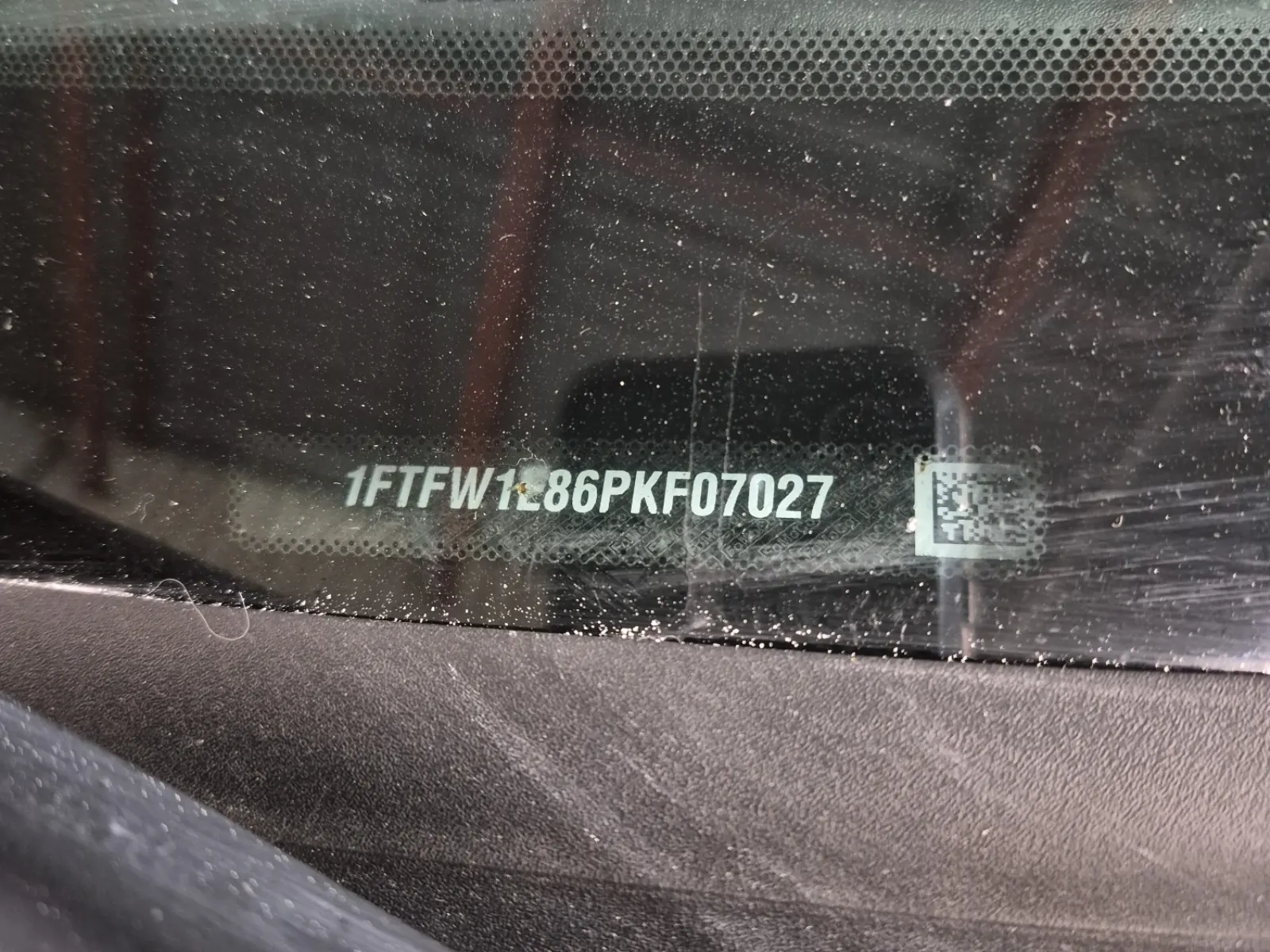 Dash VIN Plate Photo