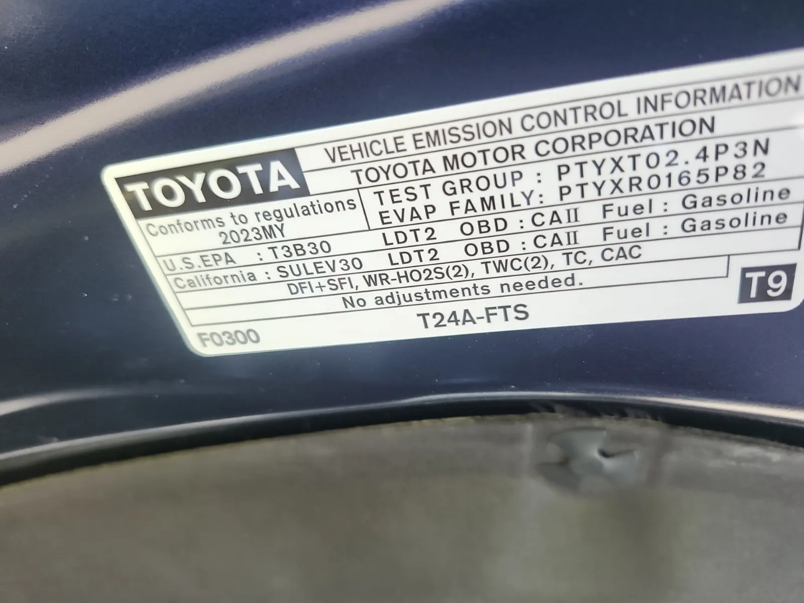 Emission Sticker Photo