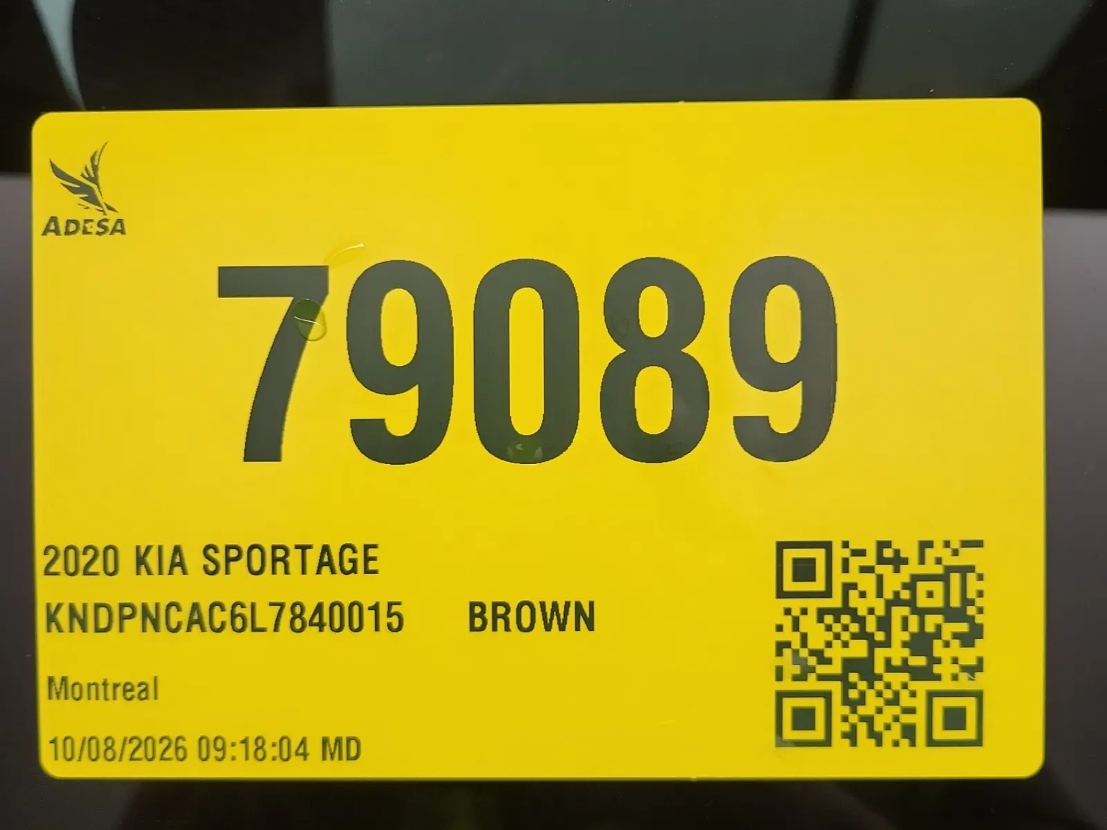 Inventory Label Photo