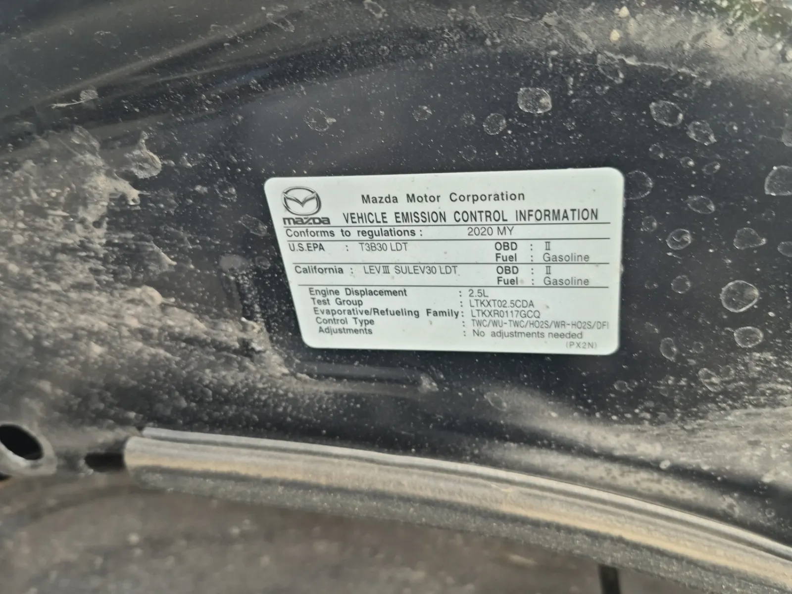 Emission Sticker Photo