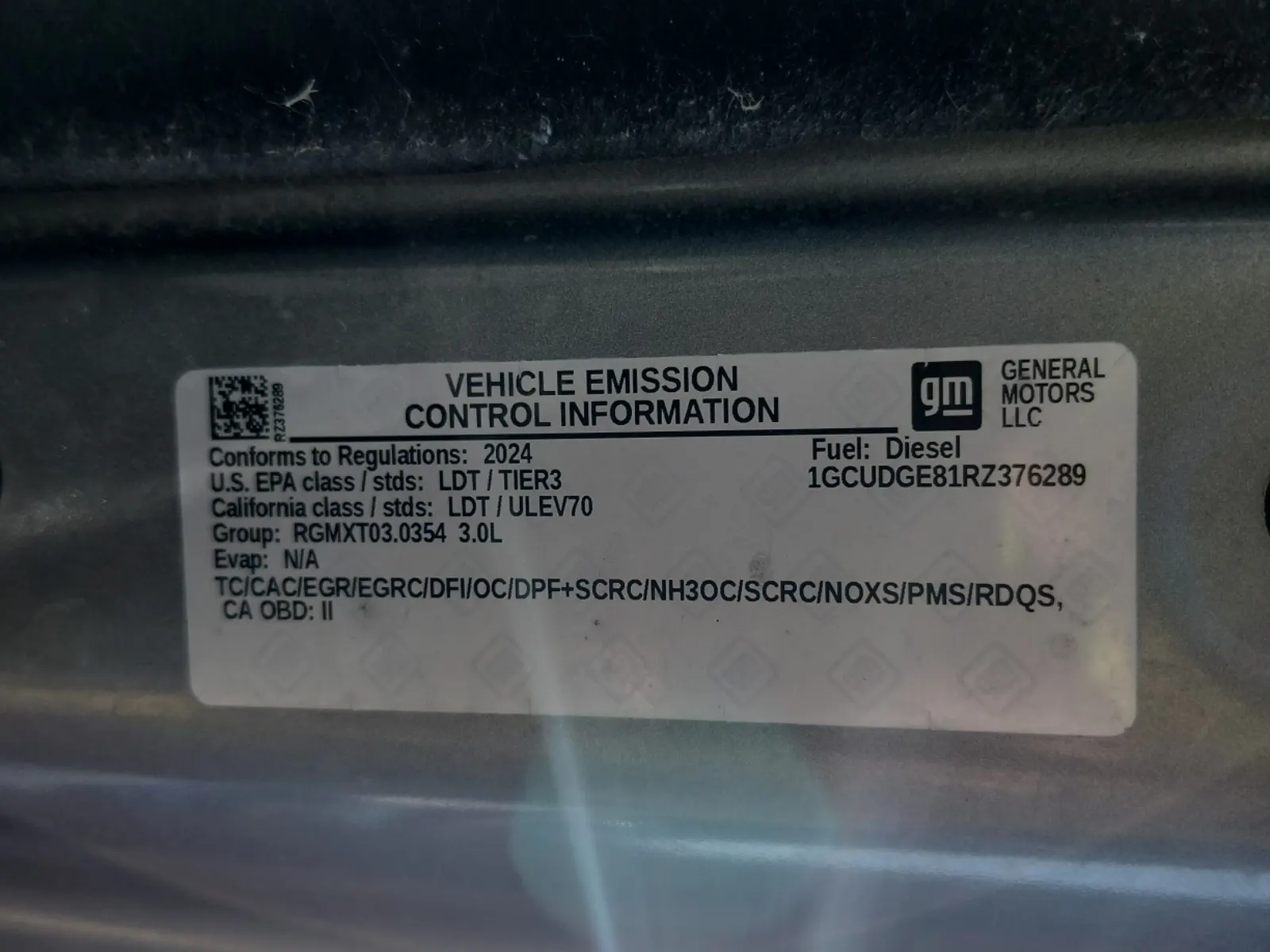 Emission Sticker Photo
