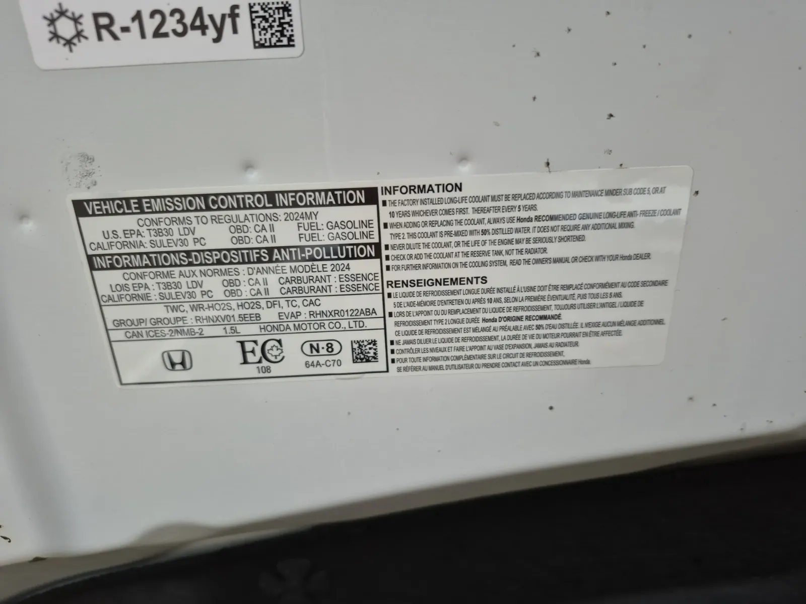 Emission Sticker Photo