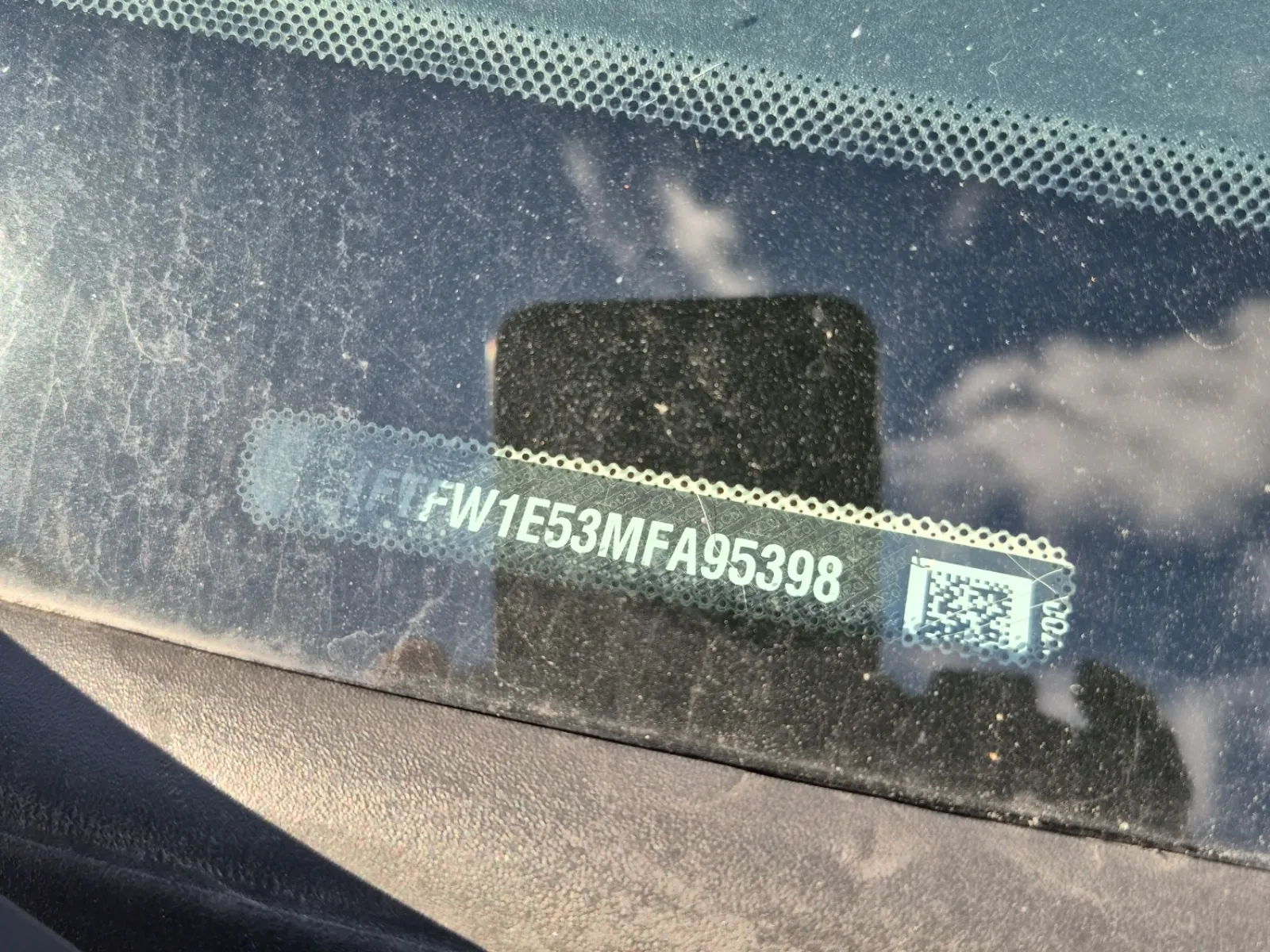 Dash VIN Plate Photo