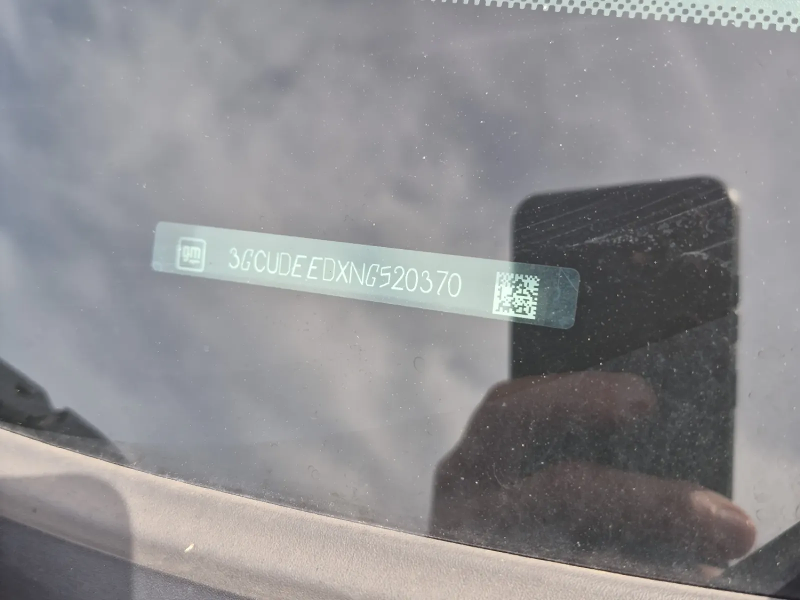 Dash VIN Plate Photo