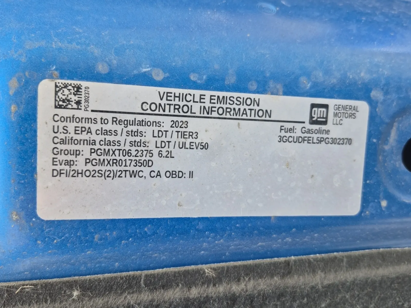 Emission Sticker Photo