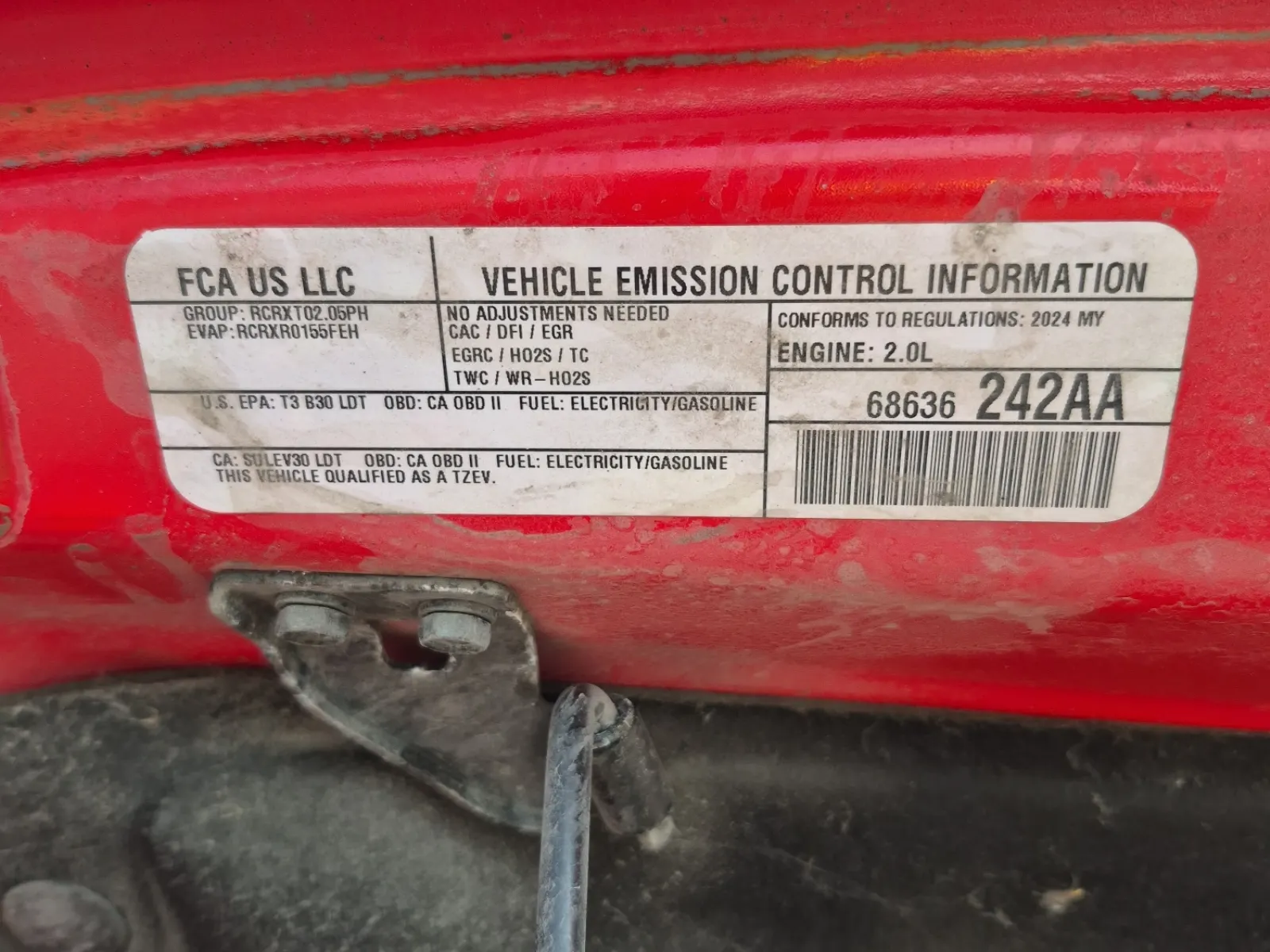 Emission Sticker Photo