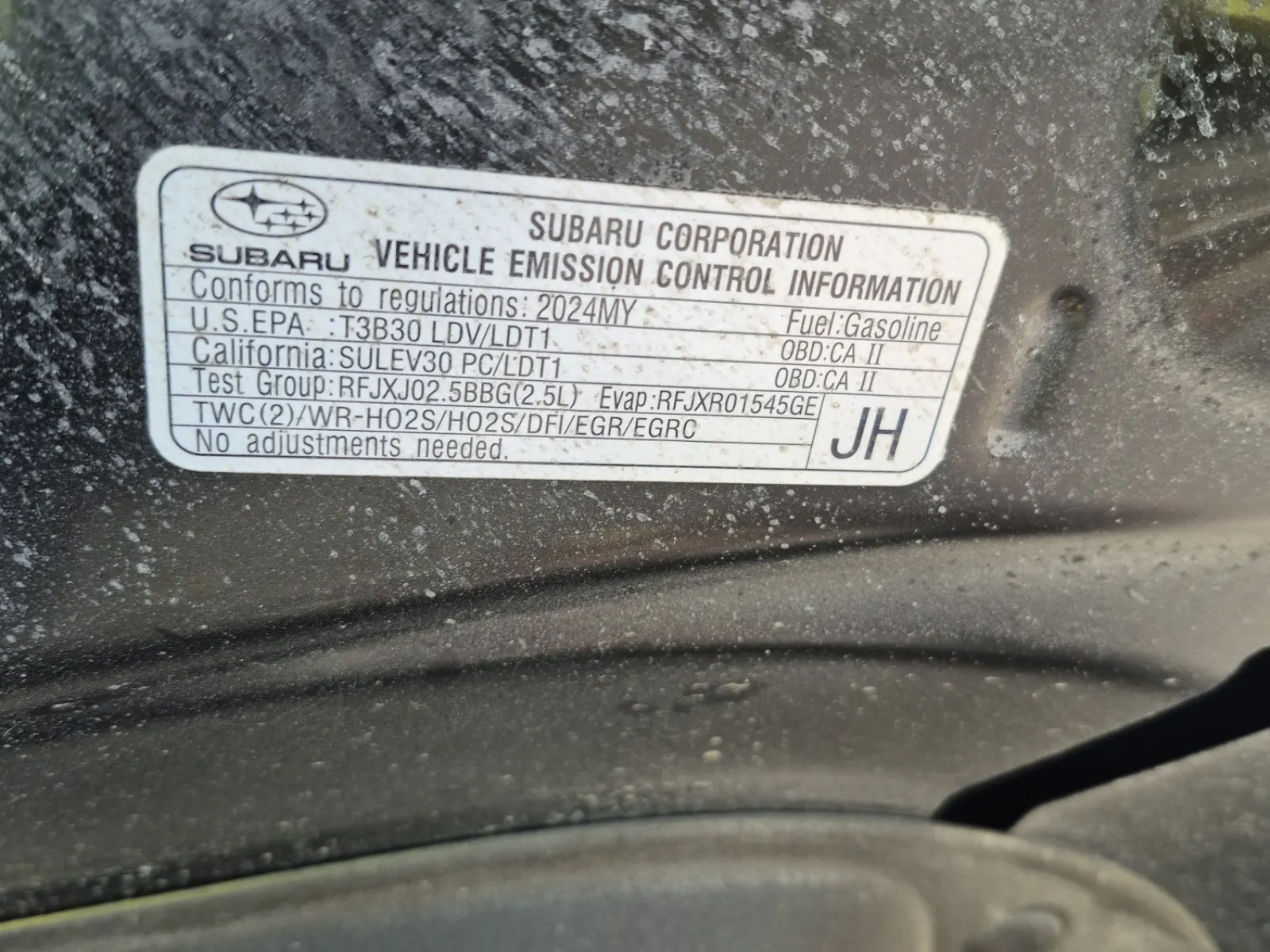 Emission Sticker Photo