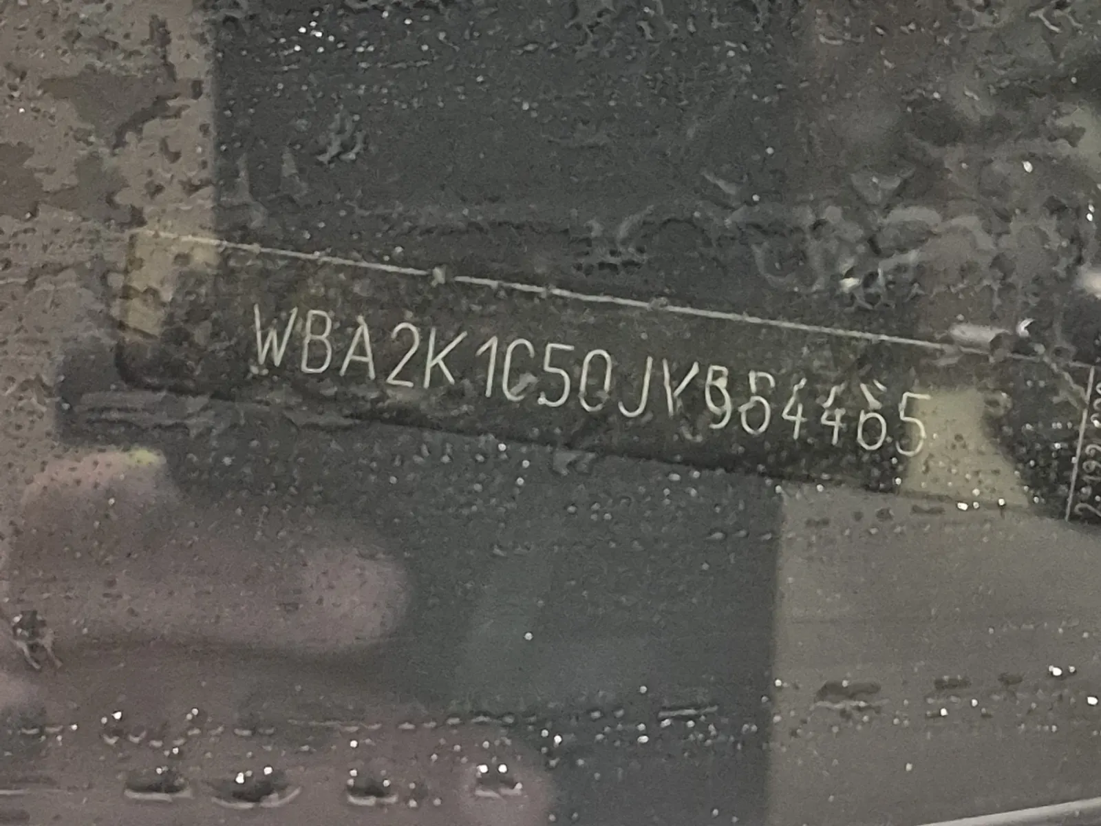 Dash VIN Plate Photo
