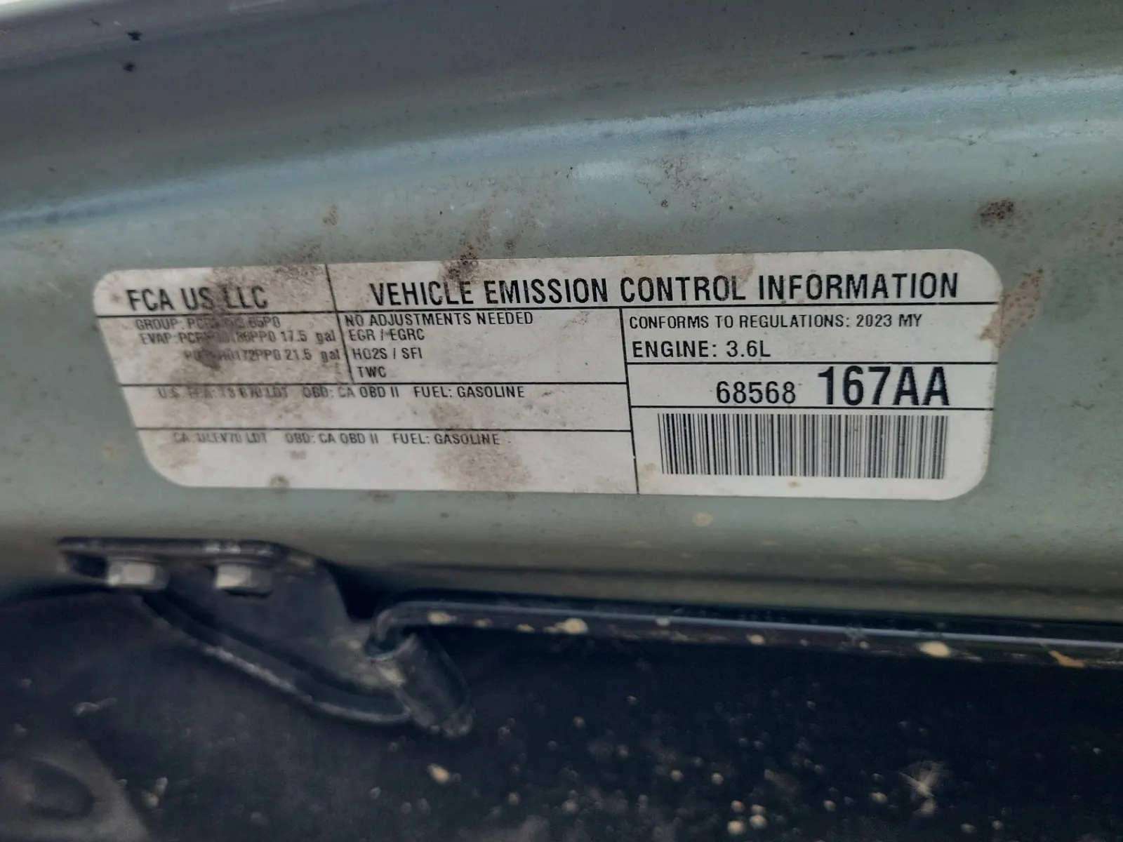 Emission Sticker Photo