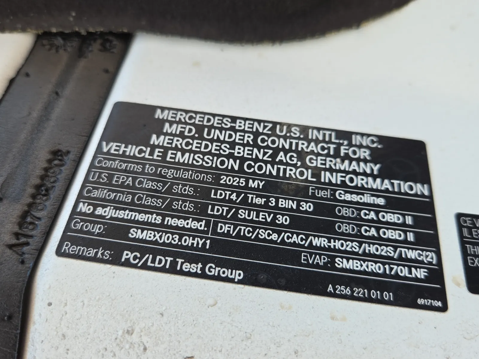 Emission Sticker Photo