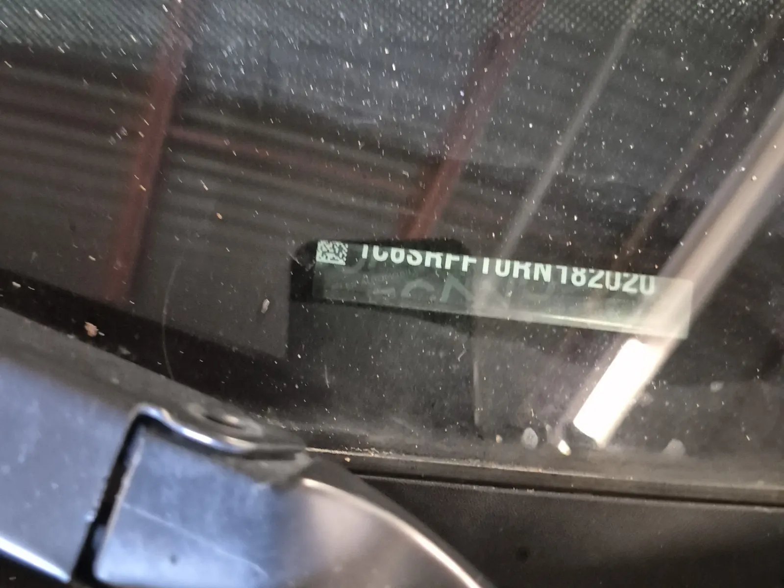 Dash VIN Plate Photo