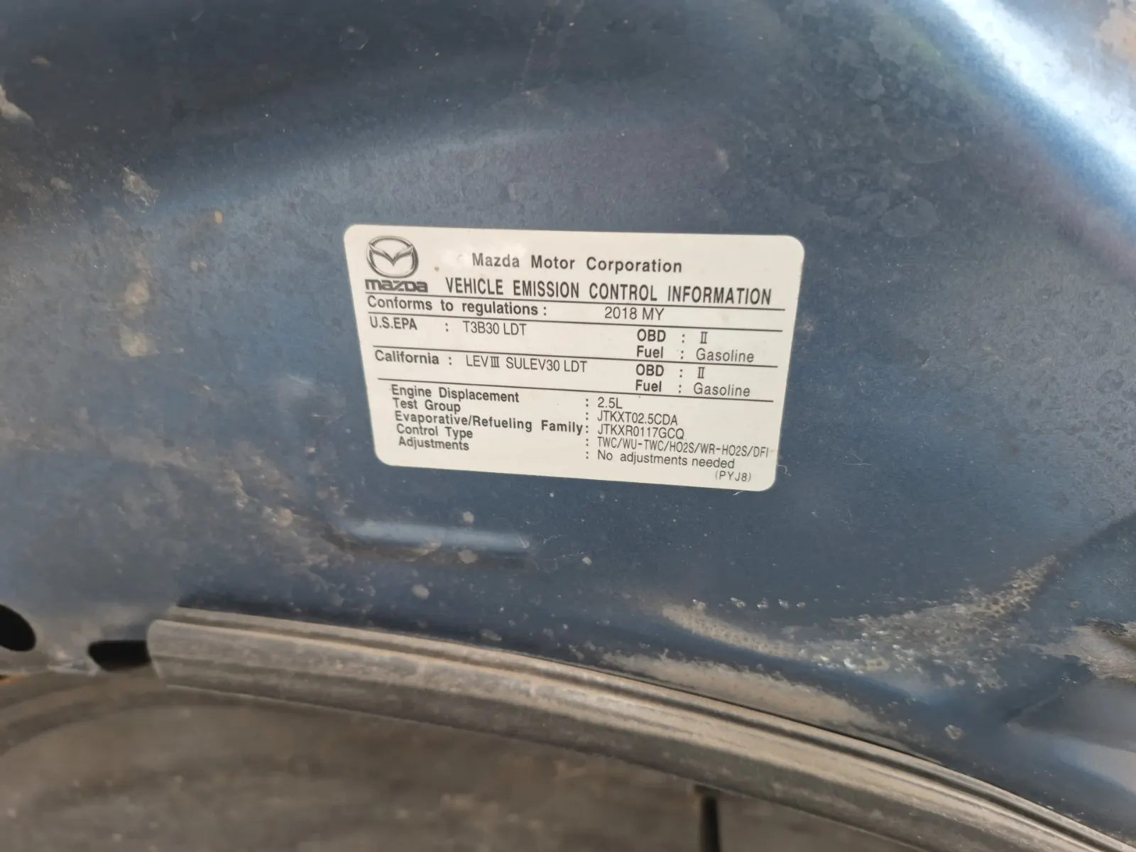 Emission Sticker Photo