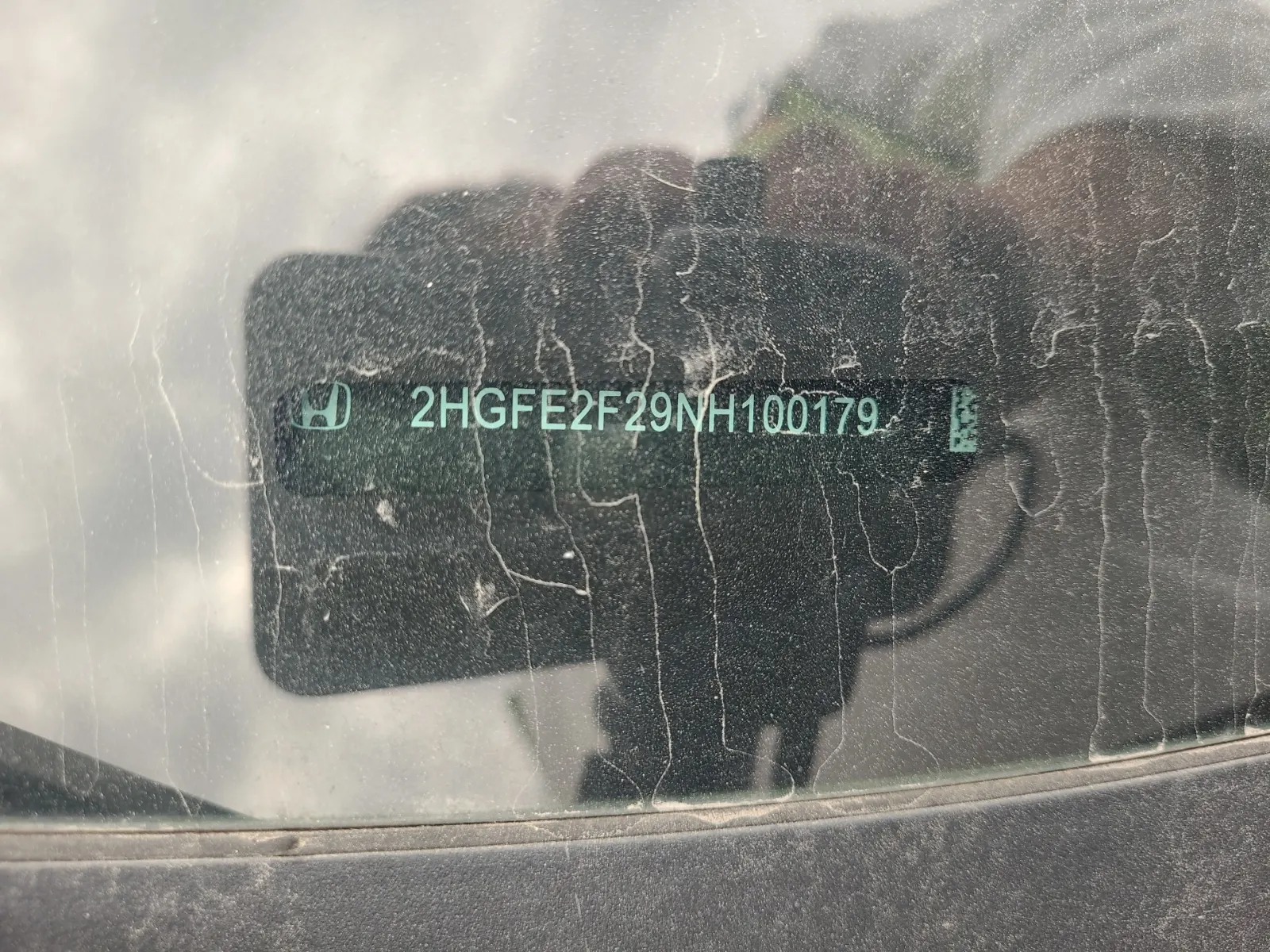 Dash VIN Plate Photo