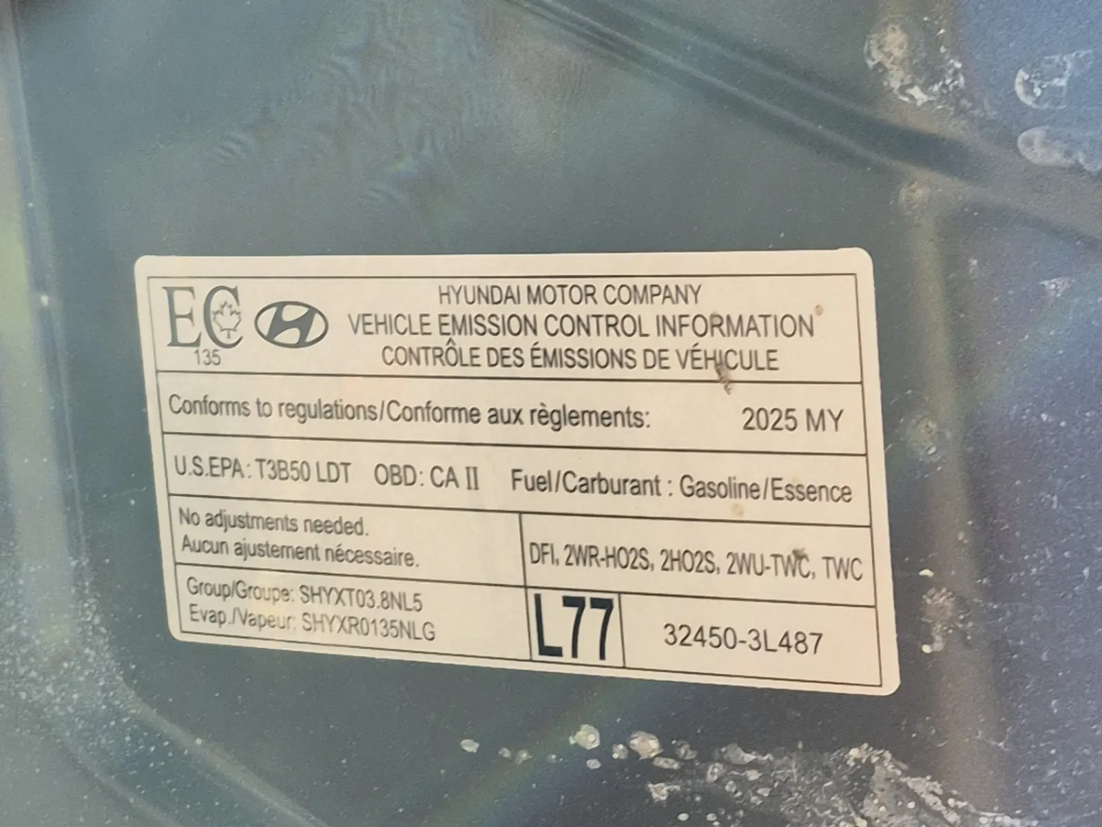 Emission Sticker Photo