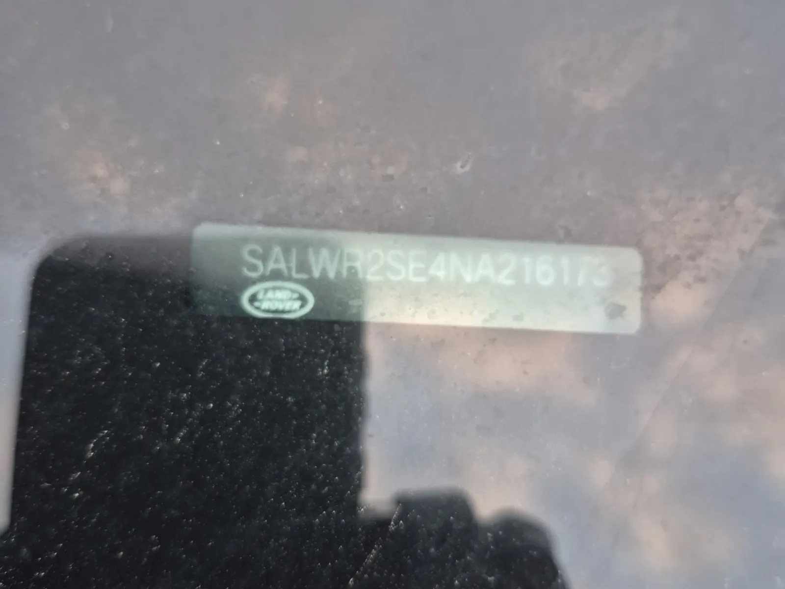 Dash VIN Plate Photo