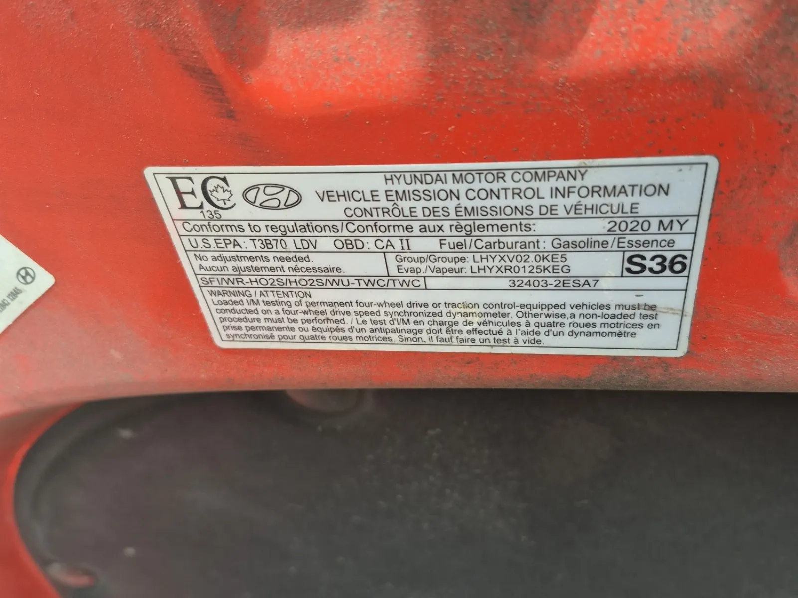 Emission Sticker Photo