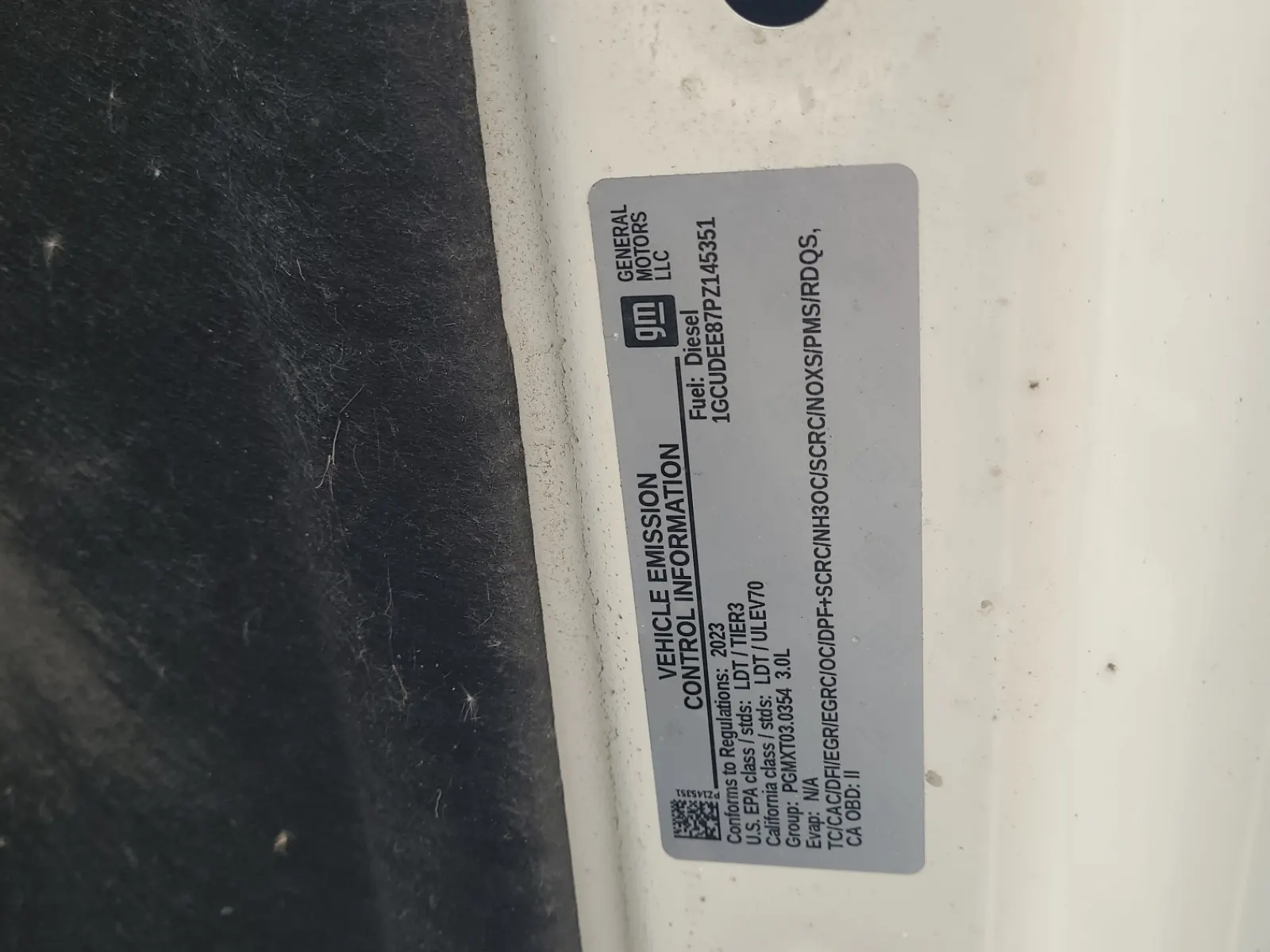 Emission Sticker Photo