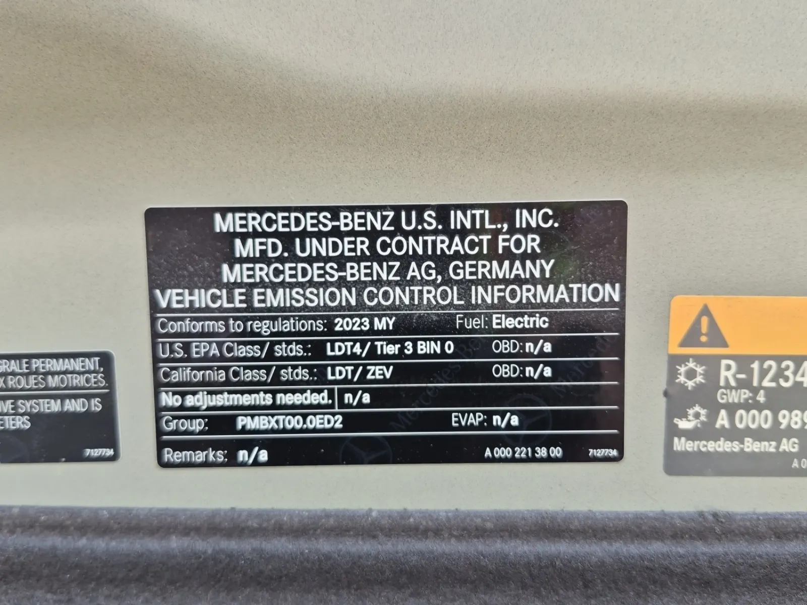 Emission Sticker Photo
