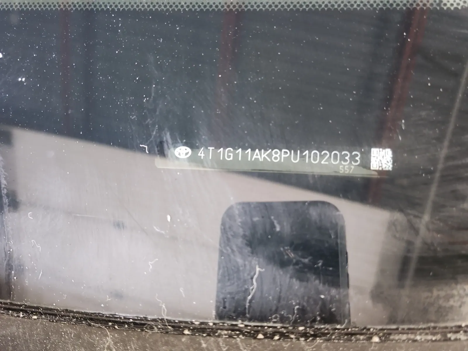 Dash VIN Plate Photo
