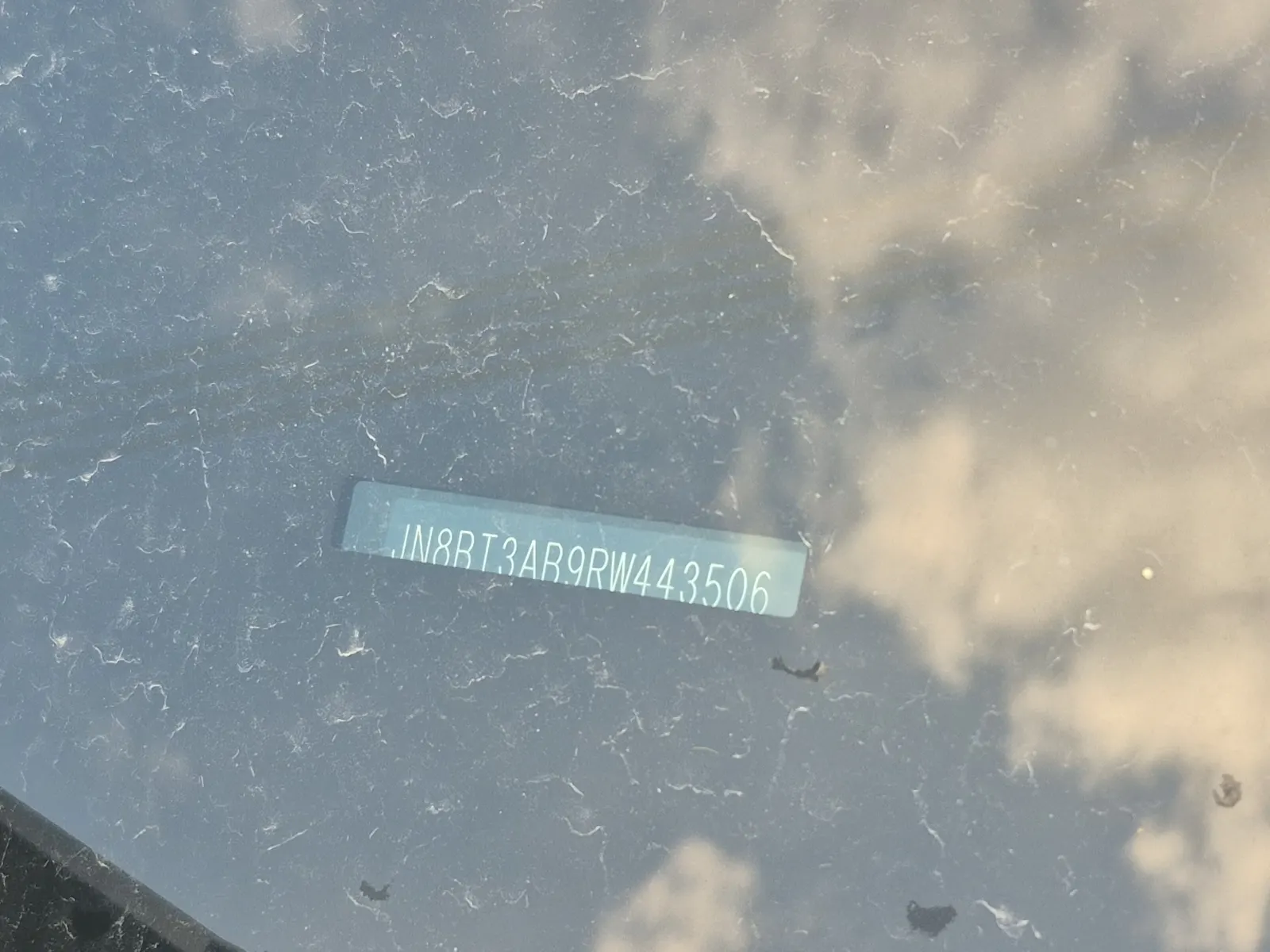 Dash VIN Plate Photo