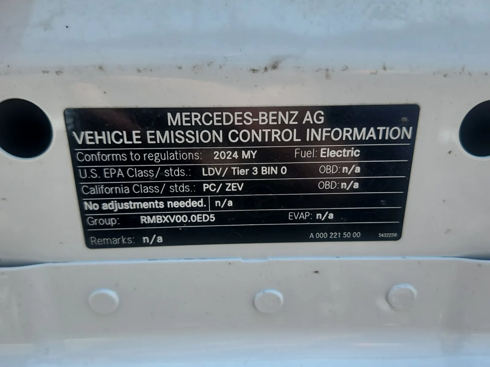 Emission Sticker Photo