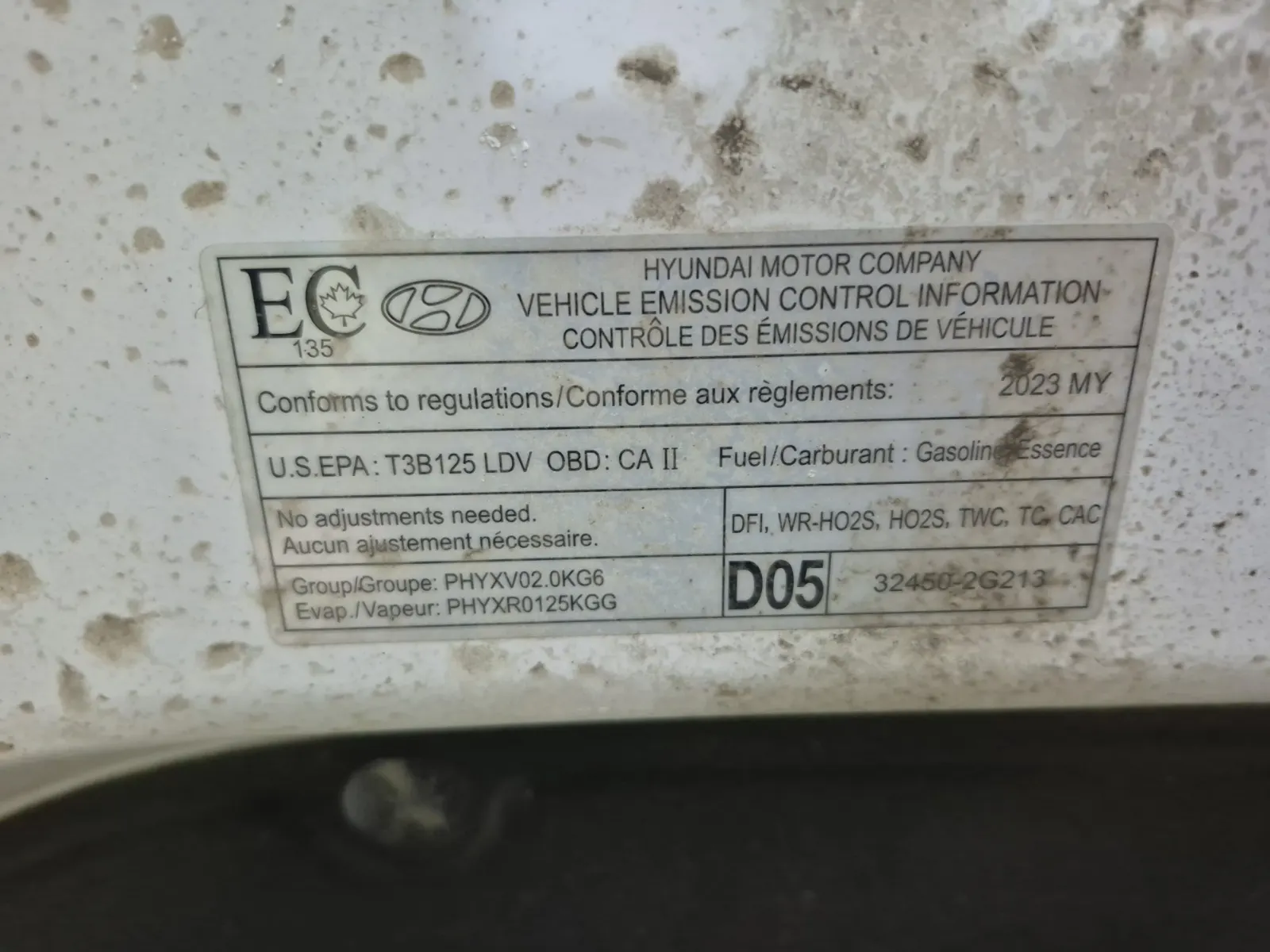 Emission Sticker Photo