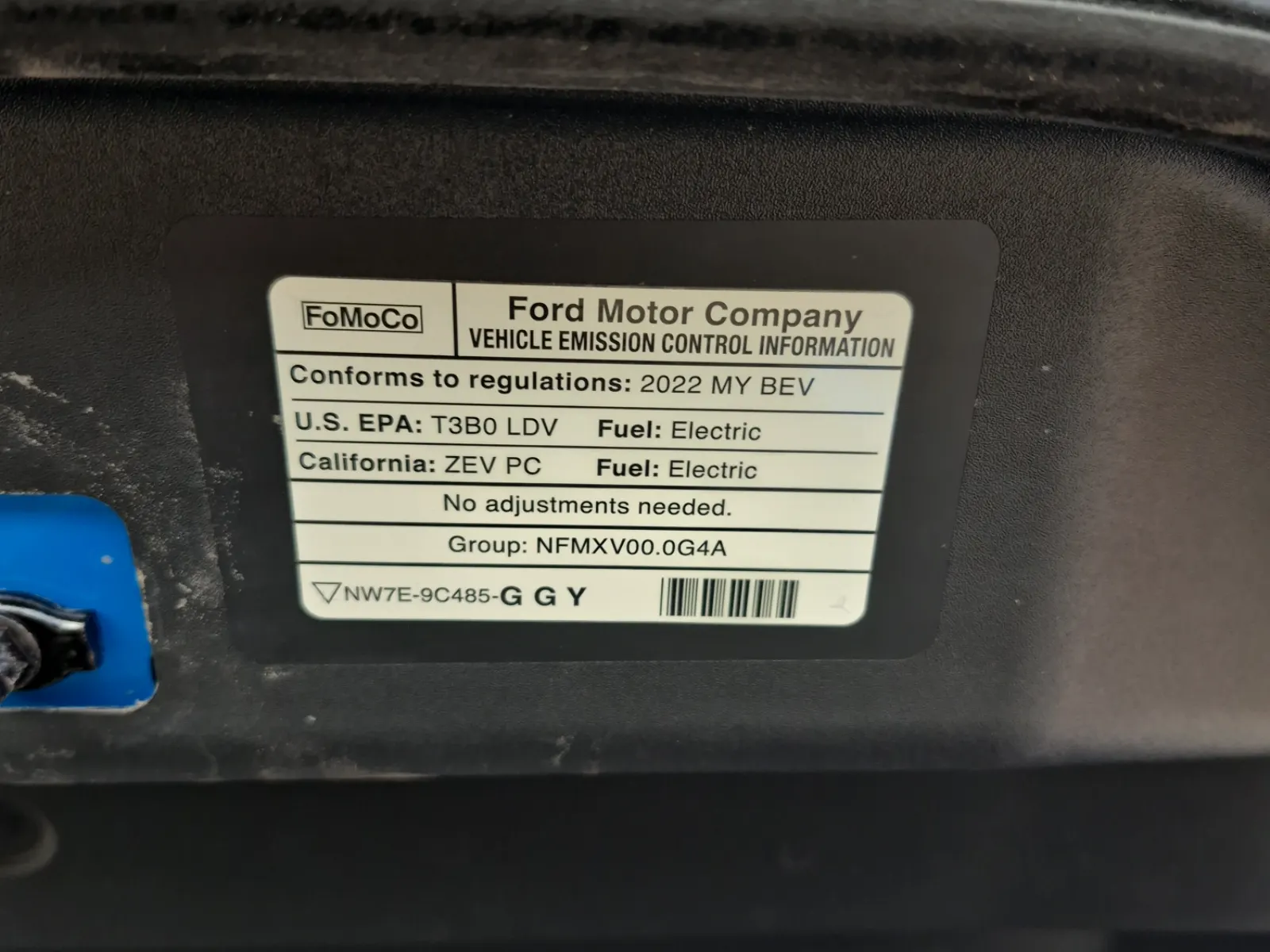 Emission Sticker Photo
