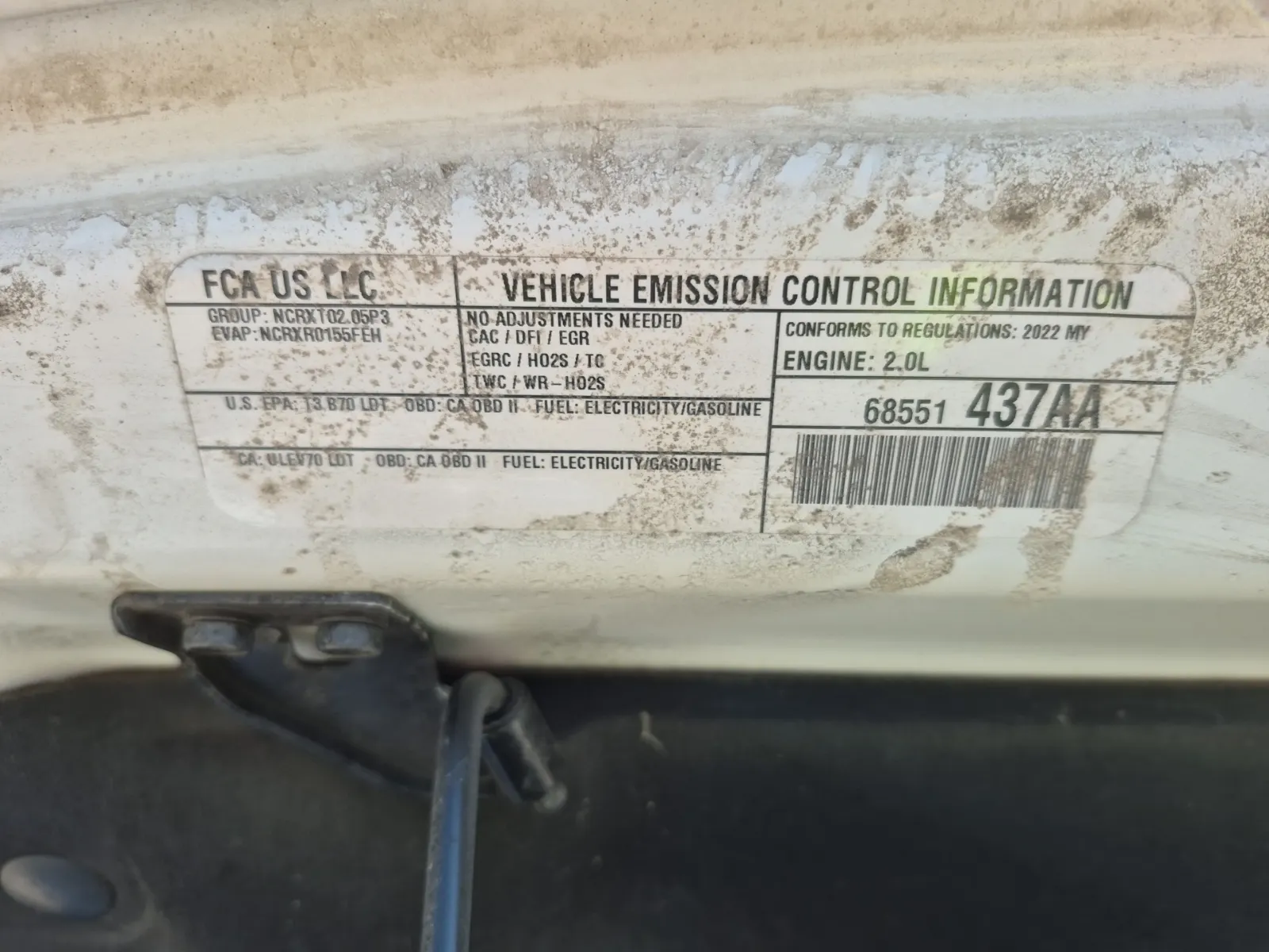 Emission Sticker Photo
