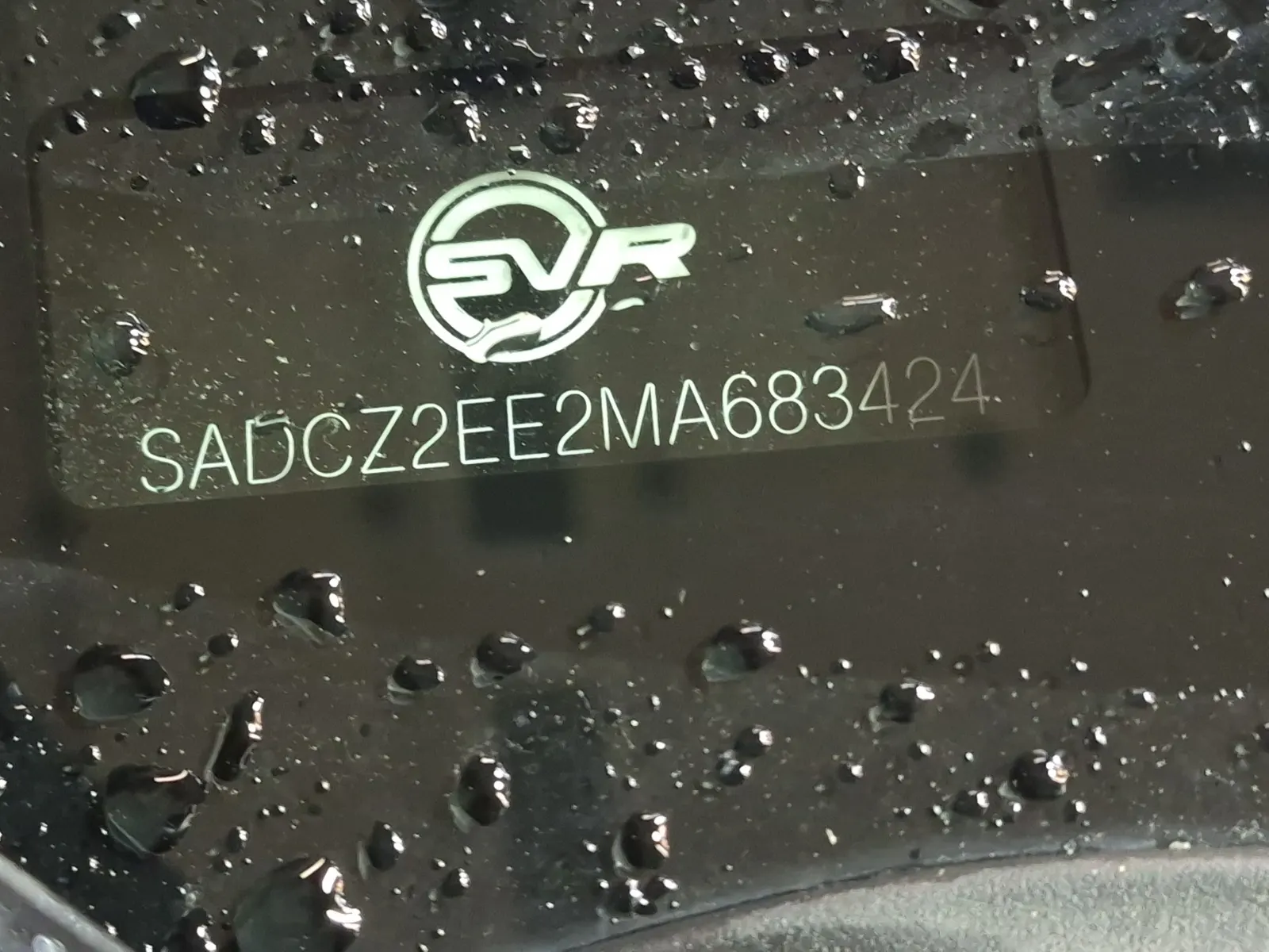 Dash VIN Plate Photo