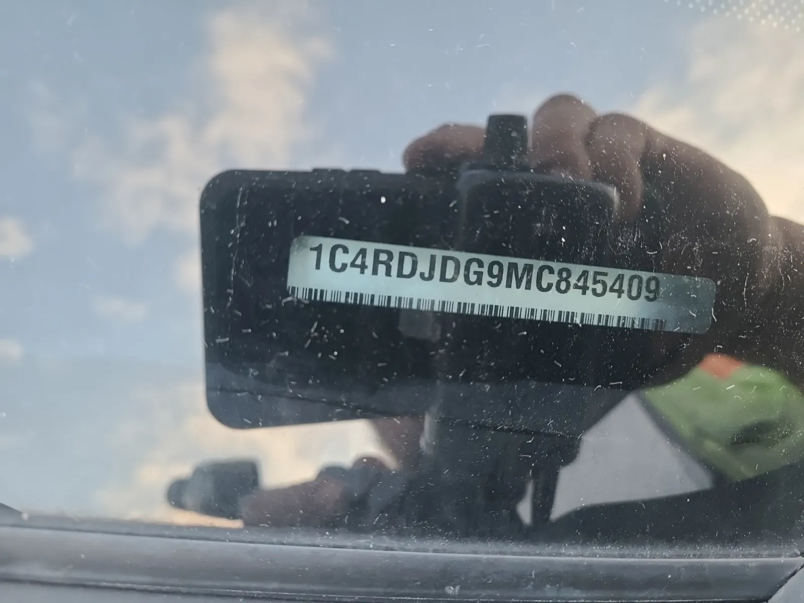 Dash VIN Plate Photo