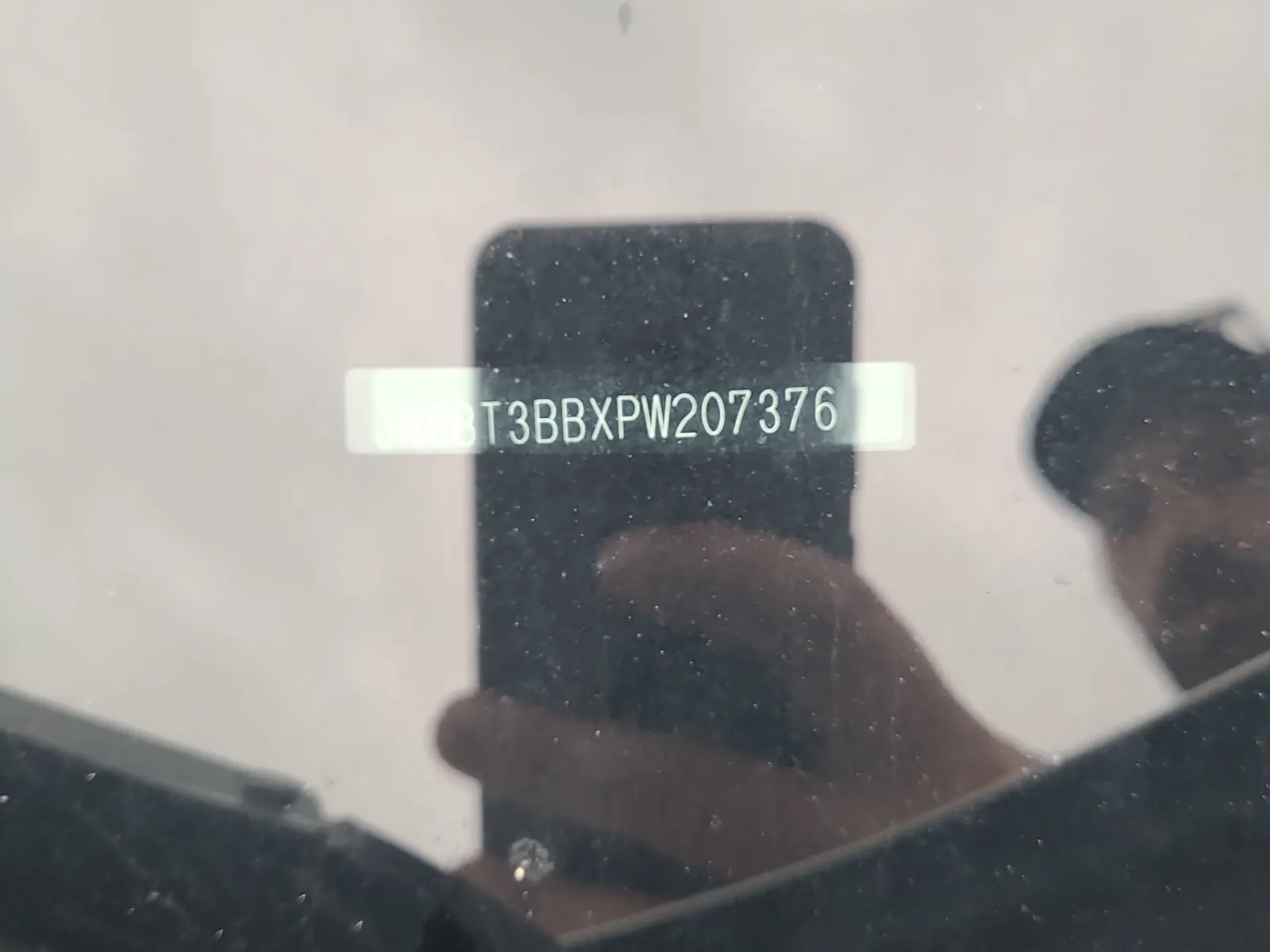 Dash VIN Plate Photo