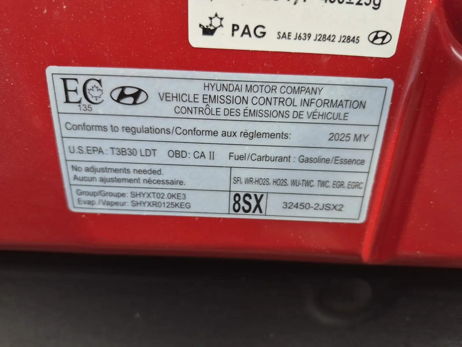 Emission Sticker Photo