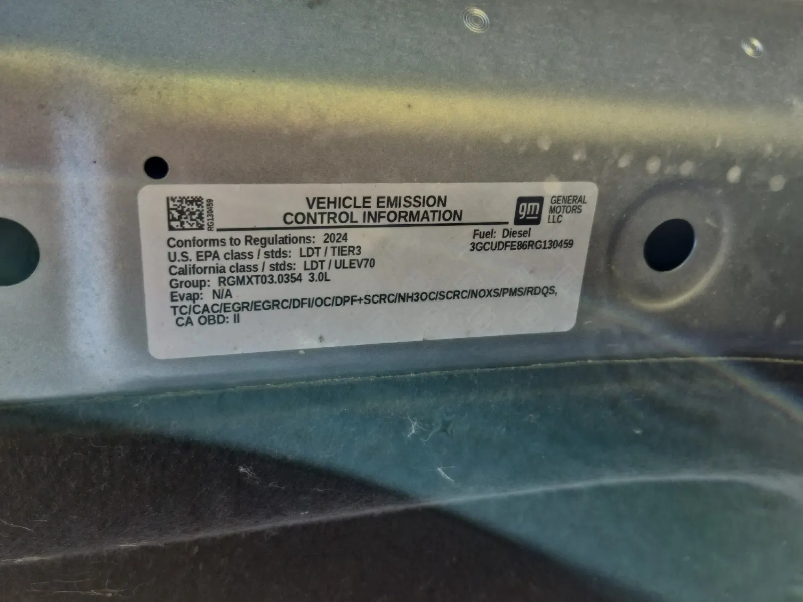 Emission Sticker Photo