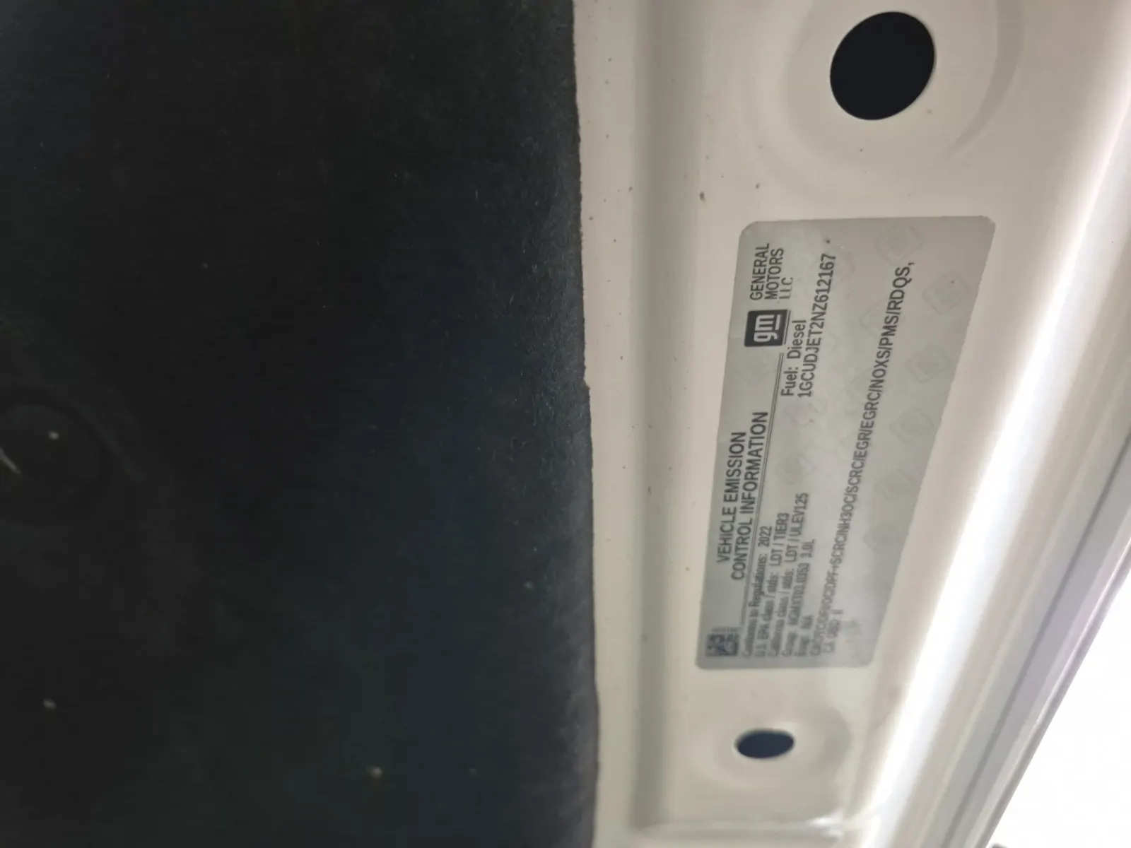 Emission Sticker Photo